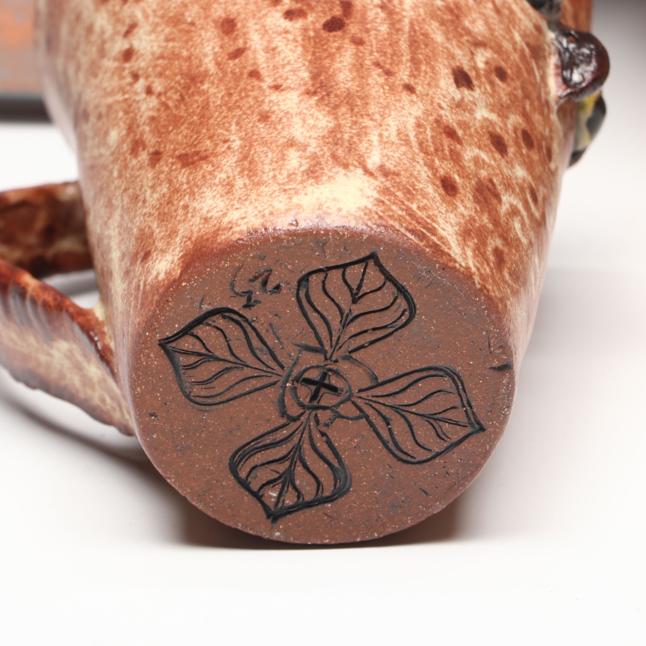 Nairn Terracotta Pinecone Tile, Hot Mud Studios Owl Mug and More Art Pottery