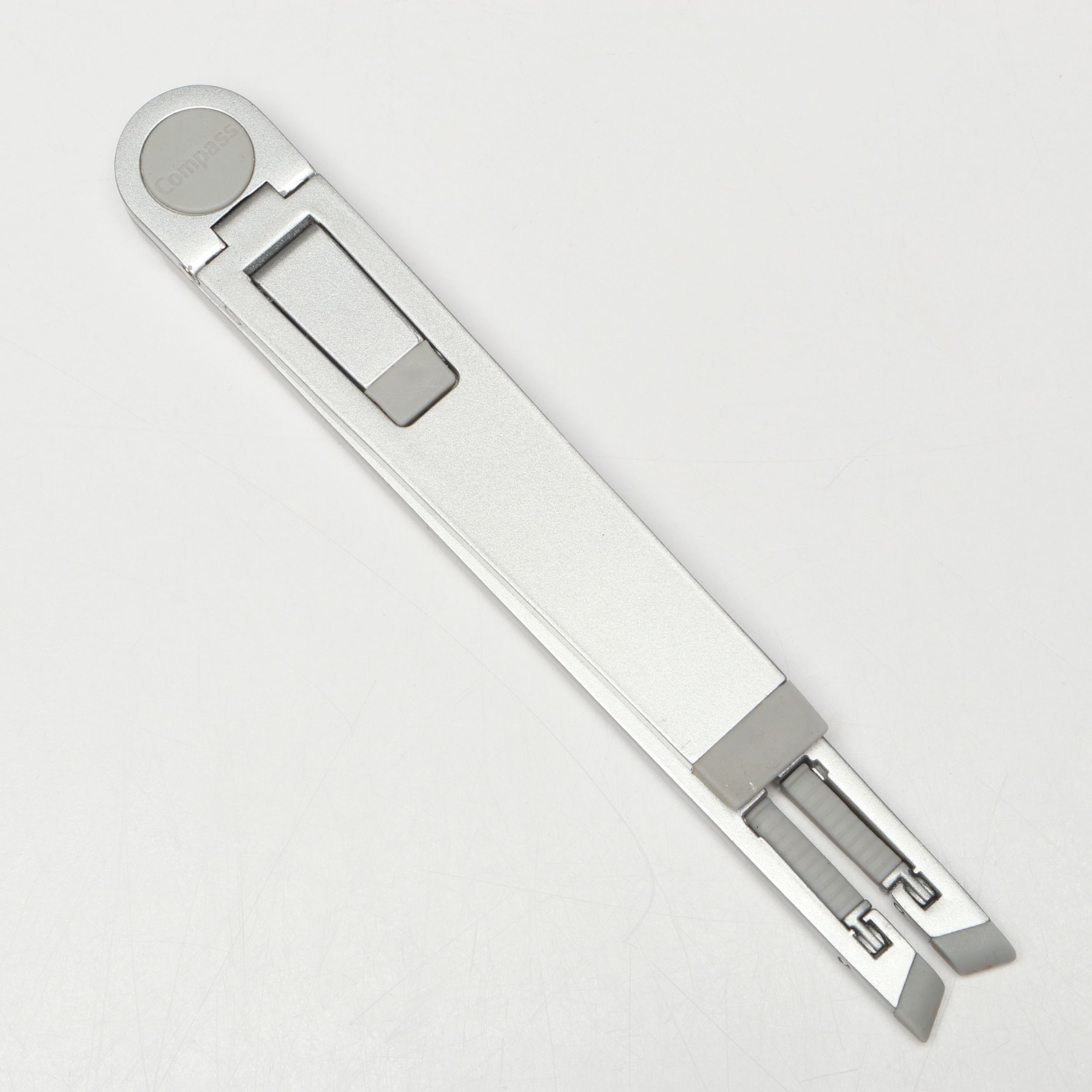 Illustrative Art Glass Teapot Hanging with Compass Metal Desk Stand, Other Décor