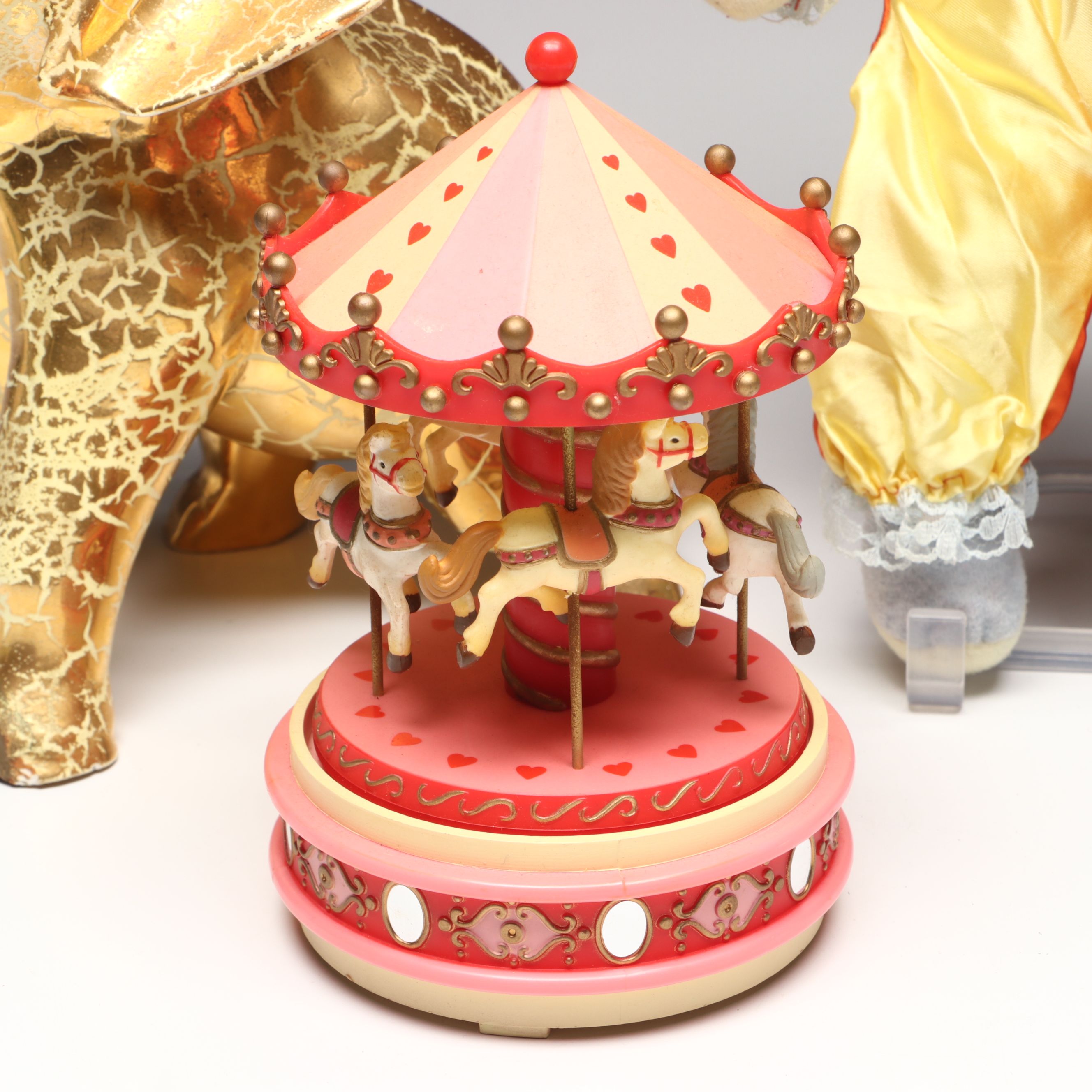 Jasco Porcelain Clown, Enesco Carousel and More Circus Décor