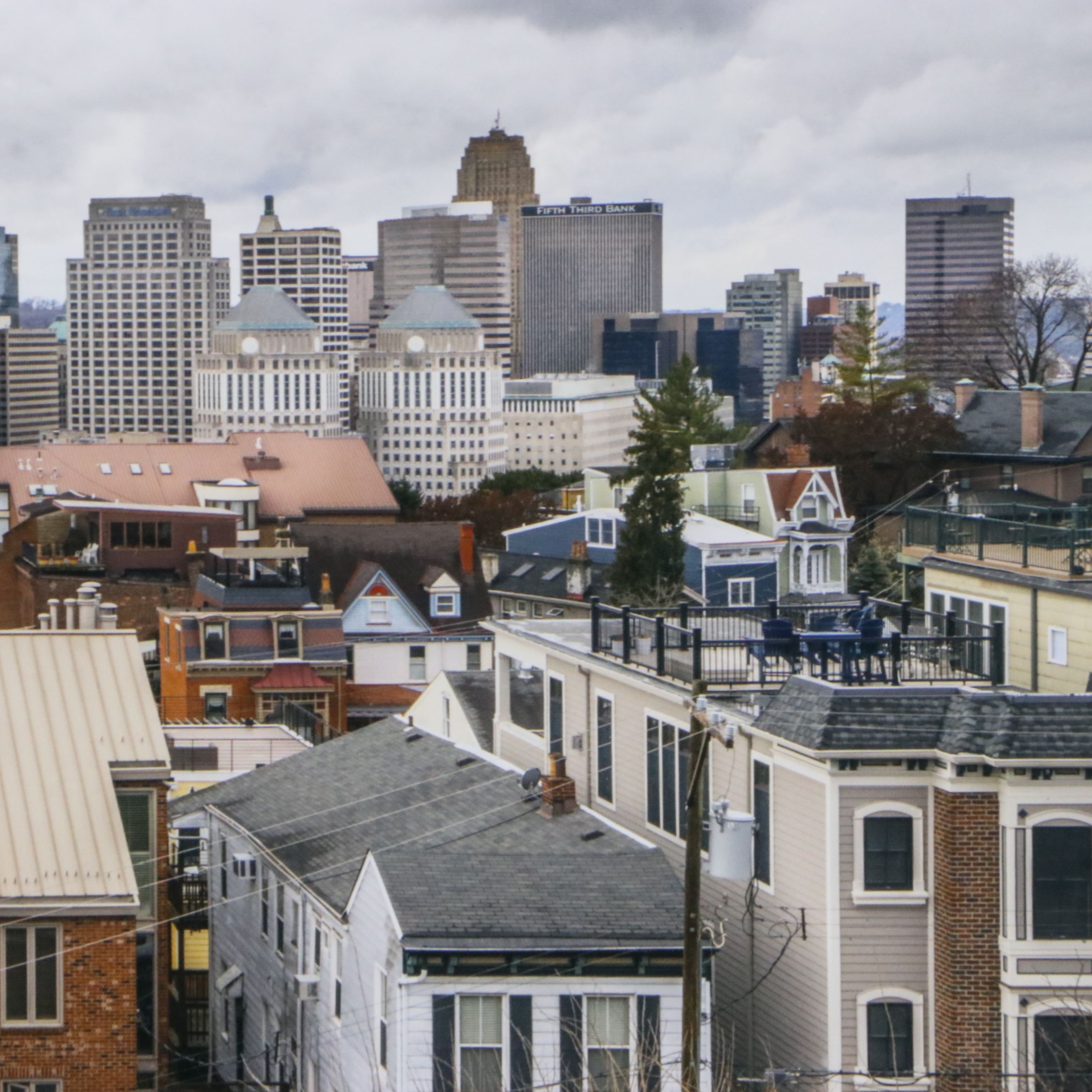 Chromogenic Photograph of Cincinnati Cityscape, 21st Century