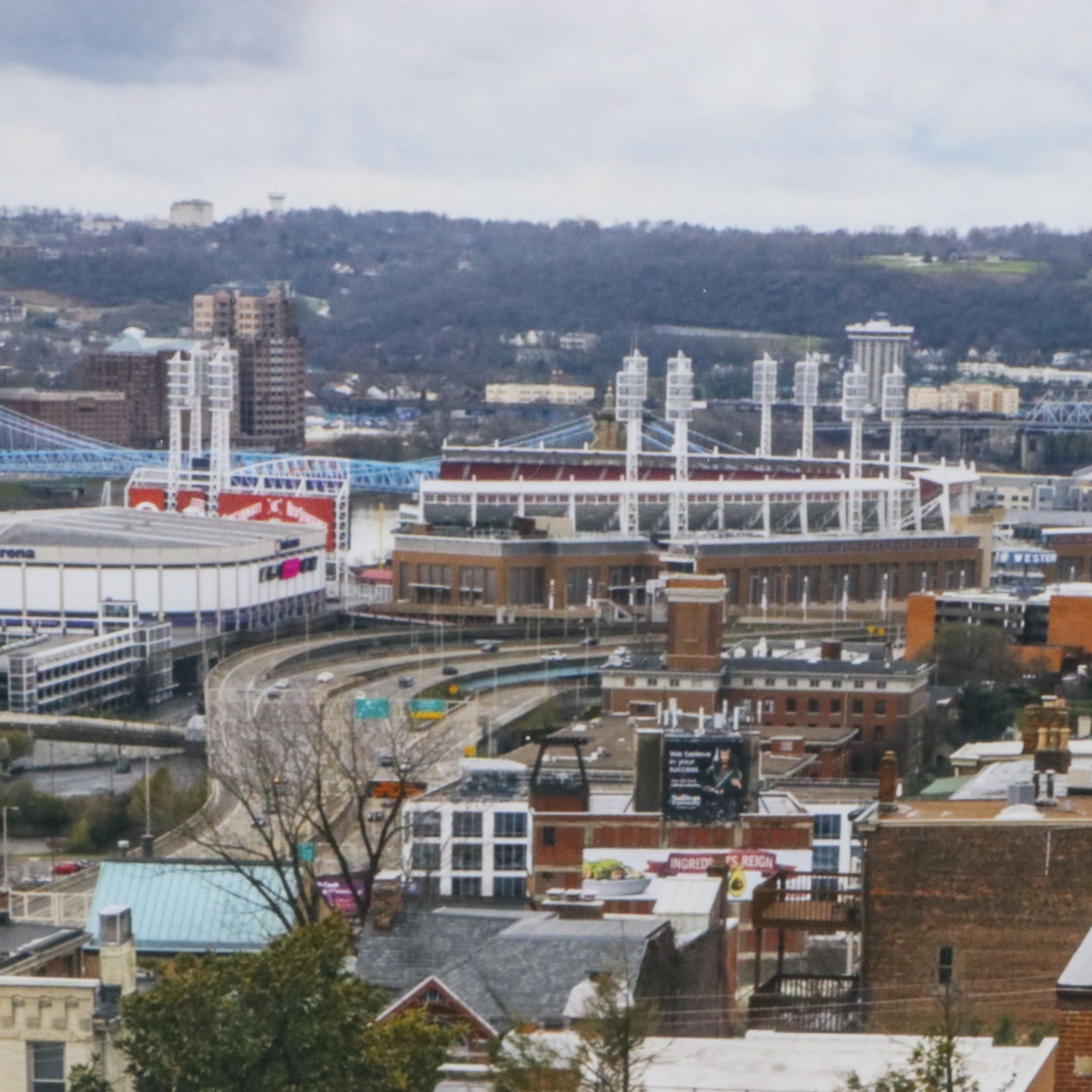 Chromogenic Photograph of Cincinnati Cityscape, 21st Century