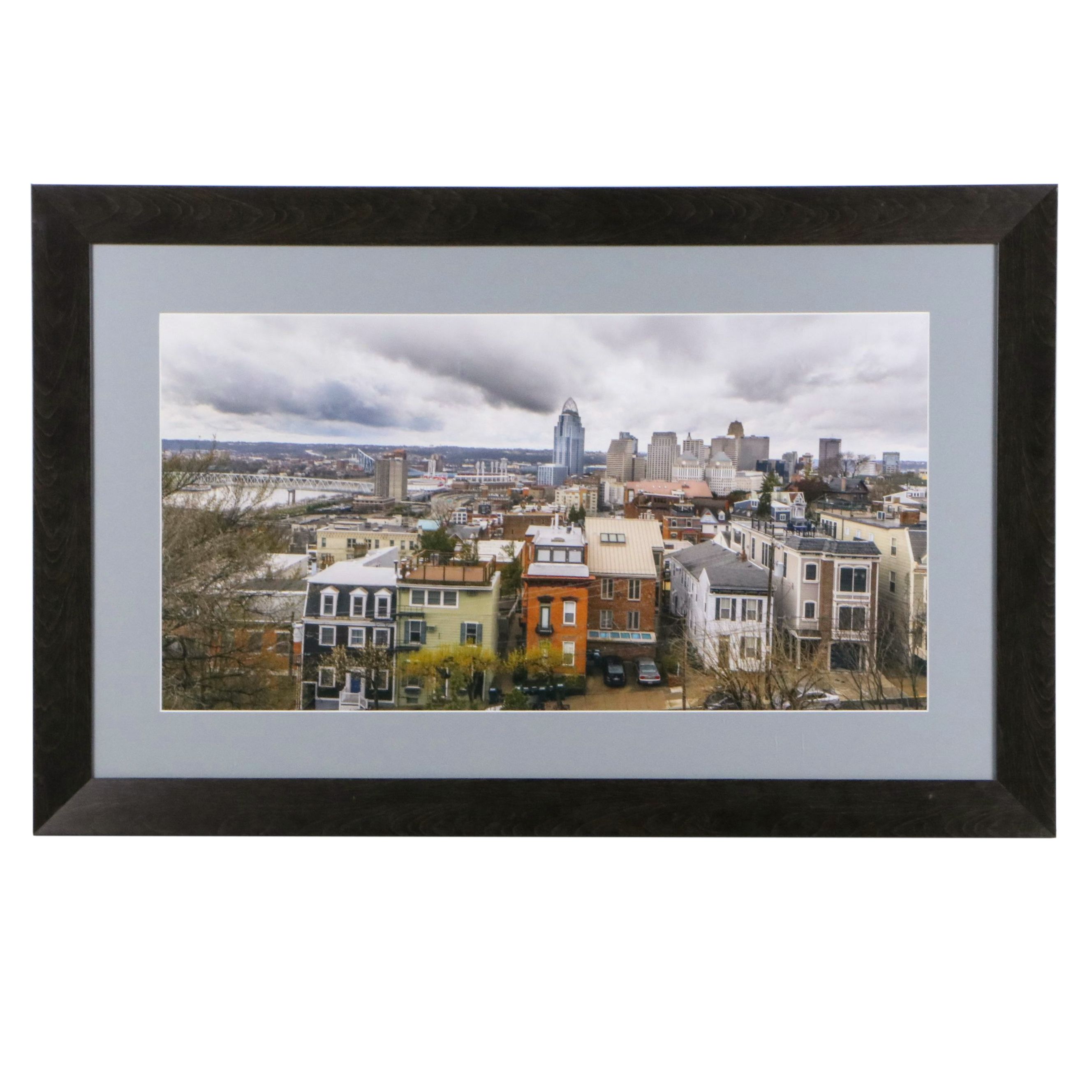 Chromogenic Photograph of Cincinnati Cityscape, 21st Century