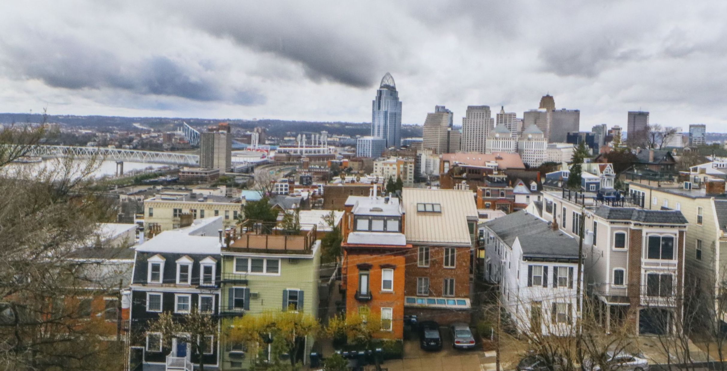 Chromogenic Photograph of Cincinnati Cityscape, 21st Century