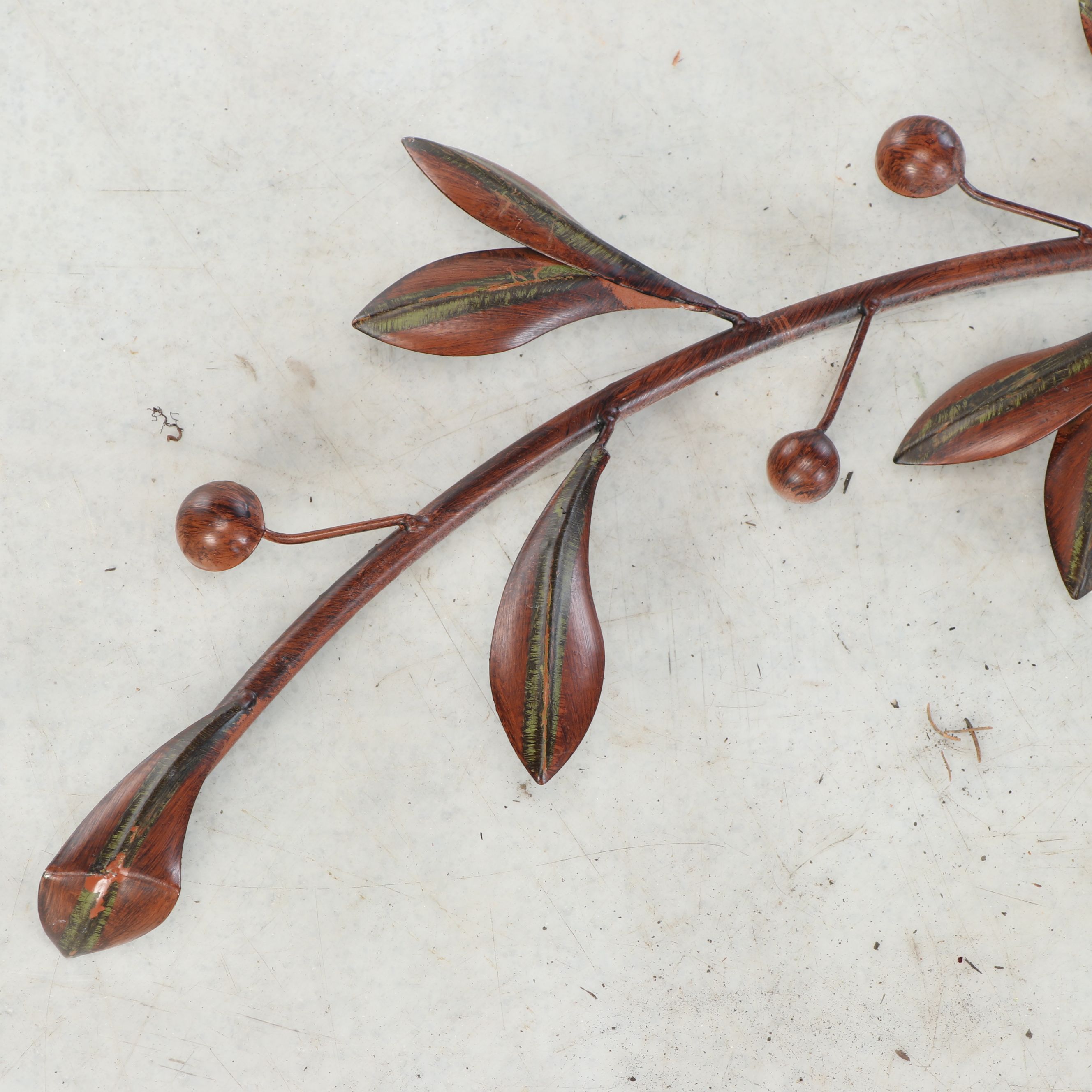 Vintage Style Metal Leaf Wall Hangings