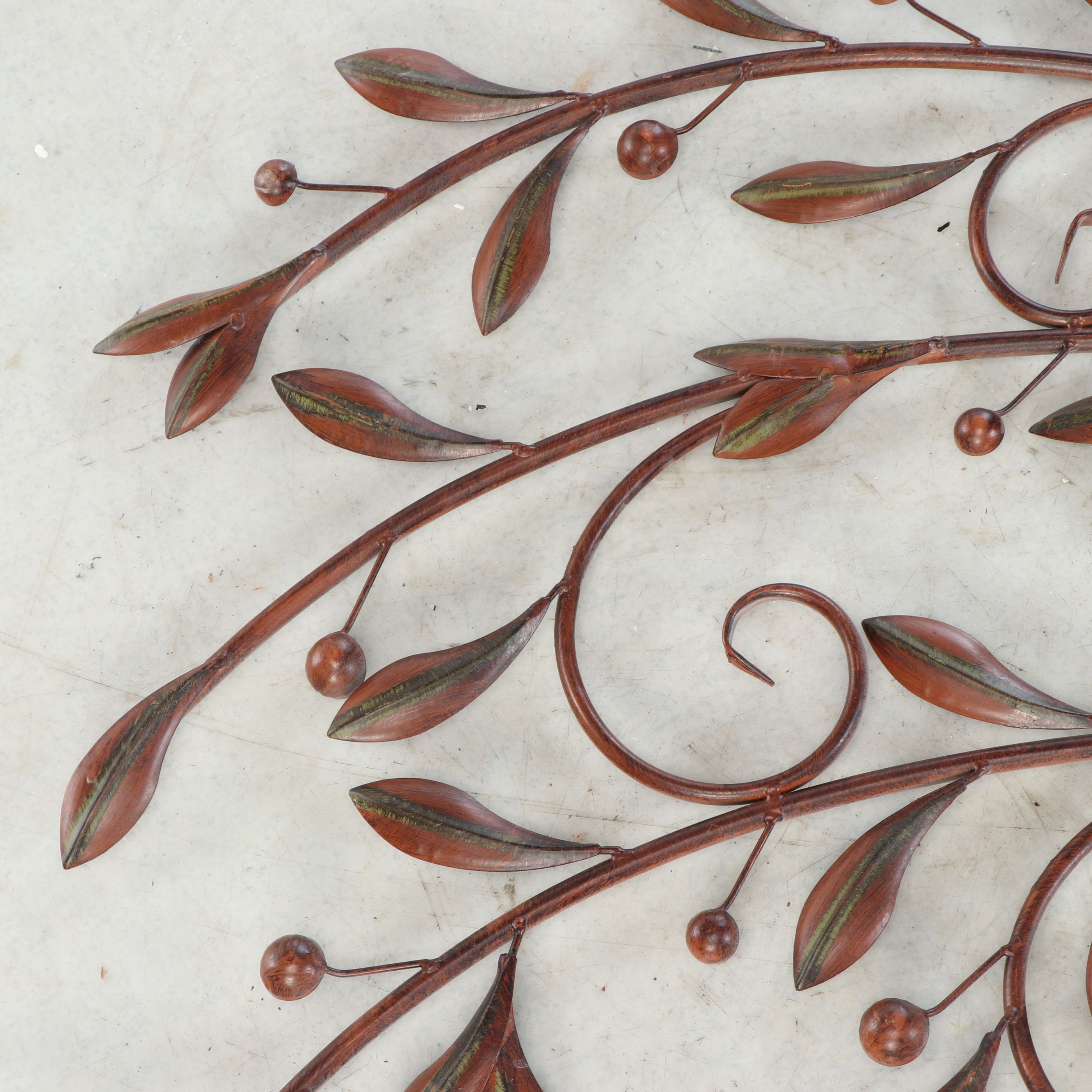 Vintage Style Metal Leaf Wall Hangings