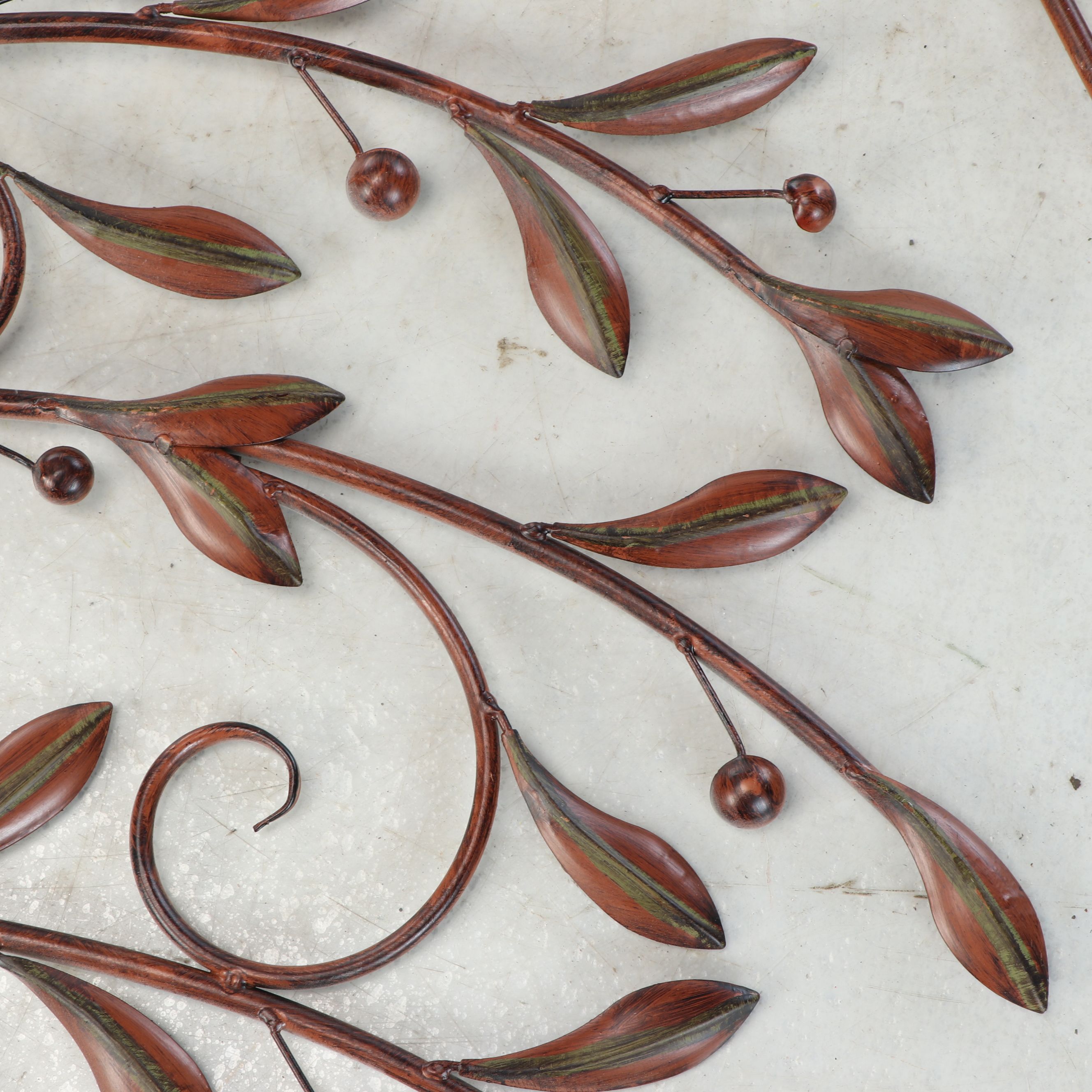 Vintage Style Metal Leaf Wall Hangings