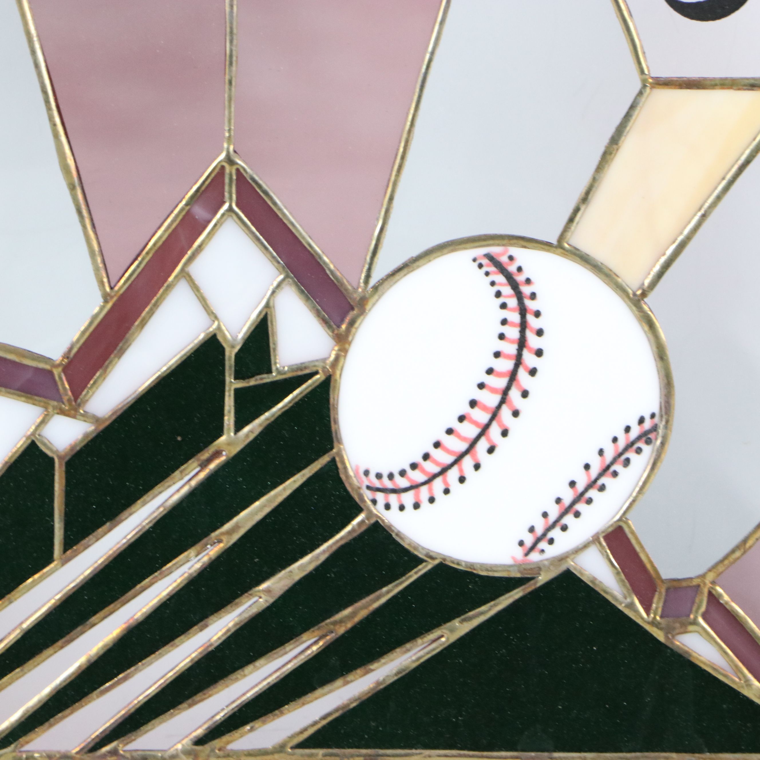 Colorado Rockies Limited Edition Stained Glass Panel, 1995