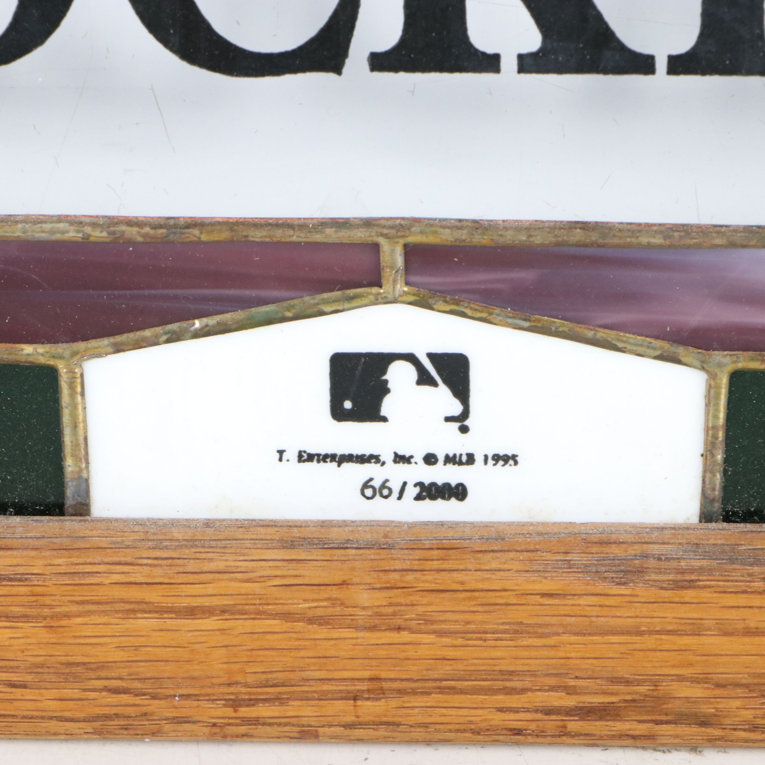 Colorado Rockies Limited Edition Stained Glass Panel, 1995