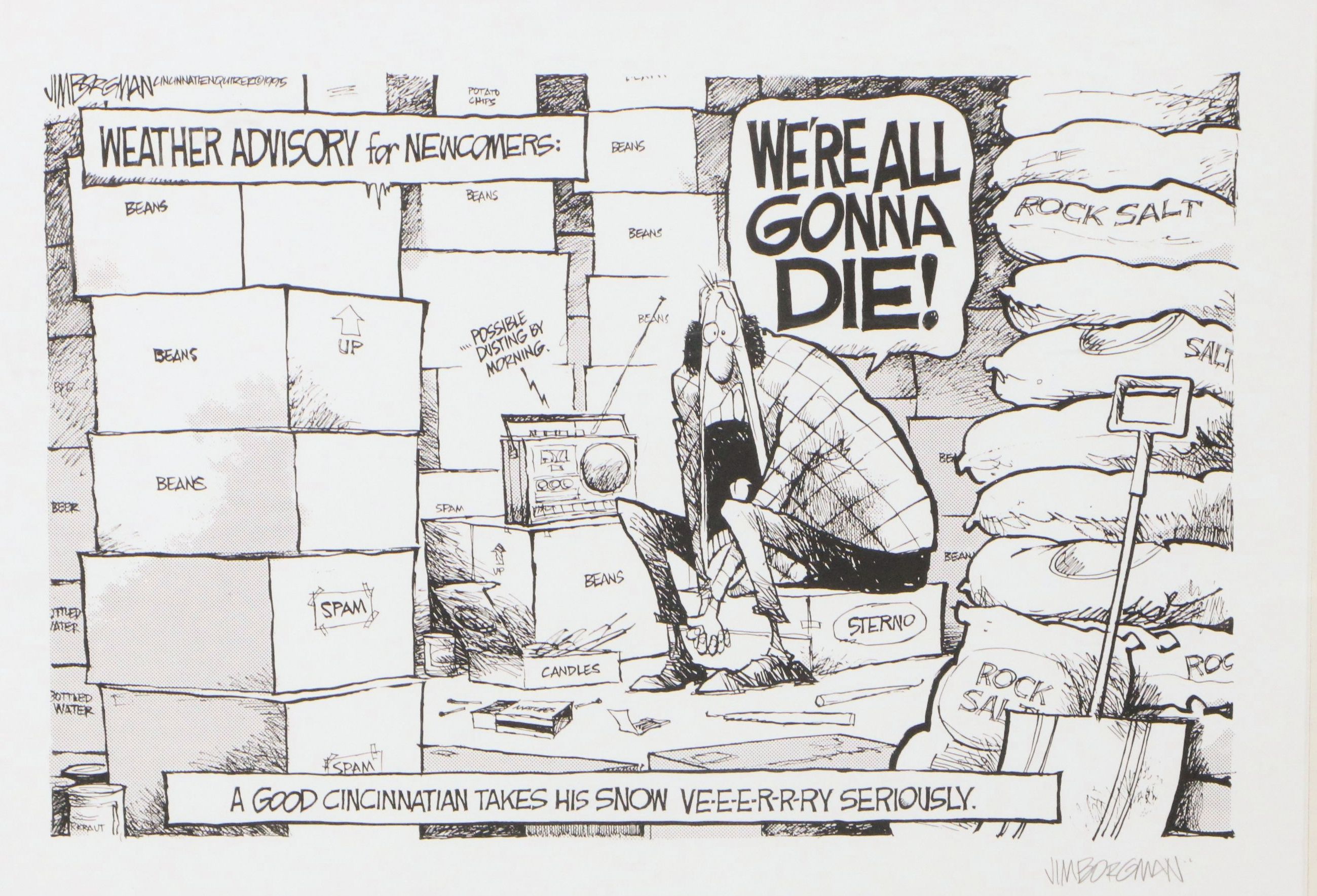 Jim Borgman Lithographs from "Zits" and "The Cincinnati Enquirer," 1995 - 1997