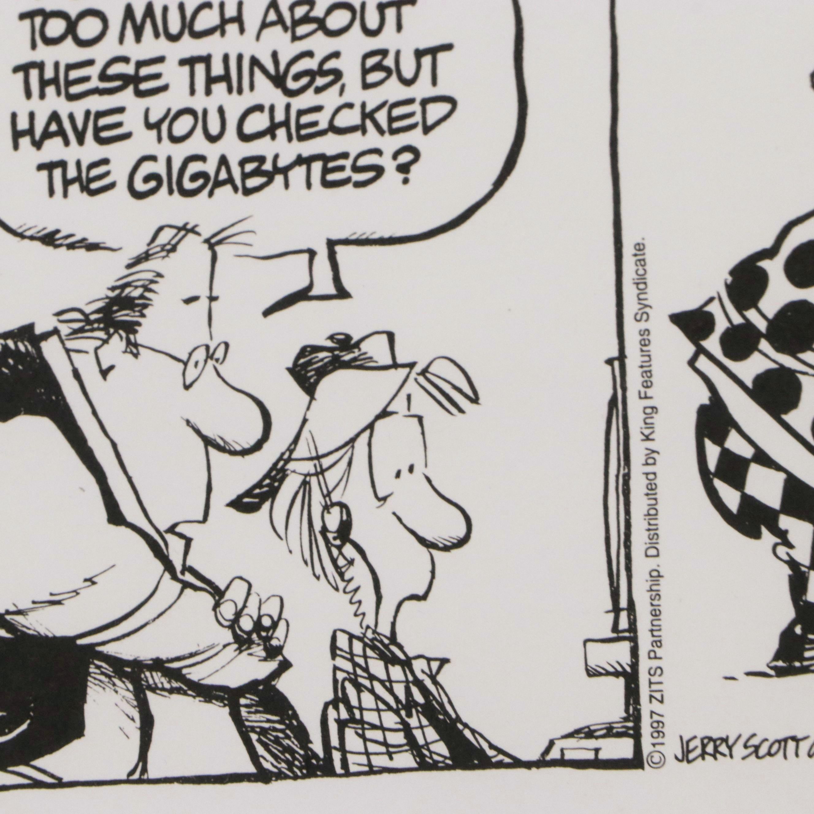 Jim Borgman Lithographs from "Zits" and "The Cincinnati Enquirer," 1995 - 1997