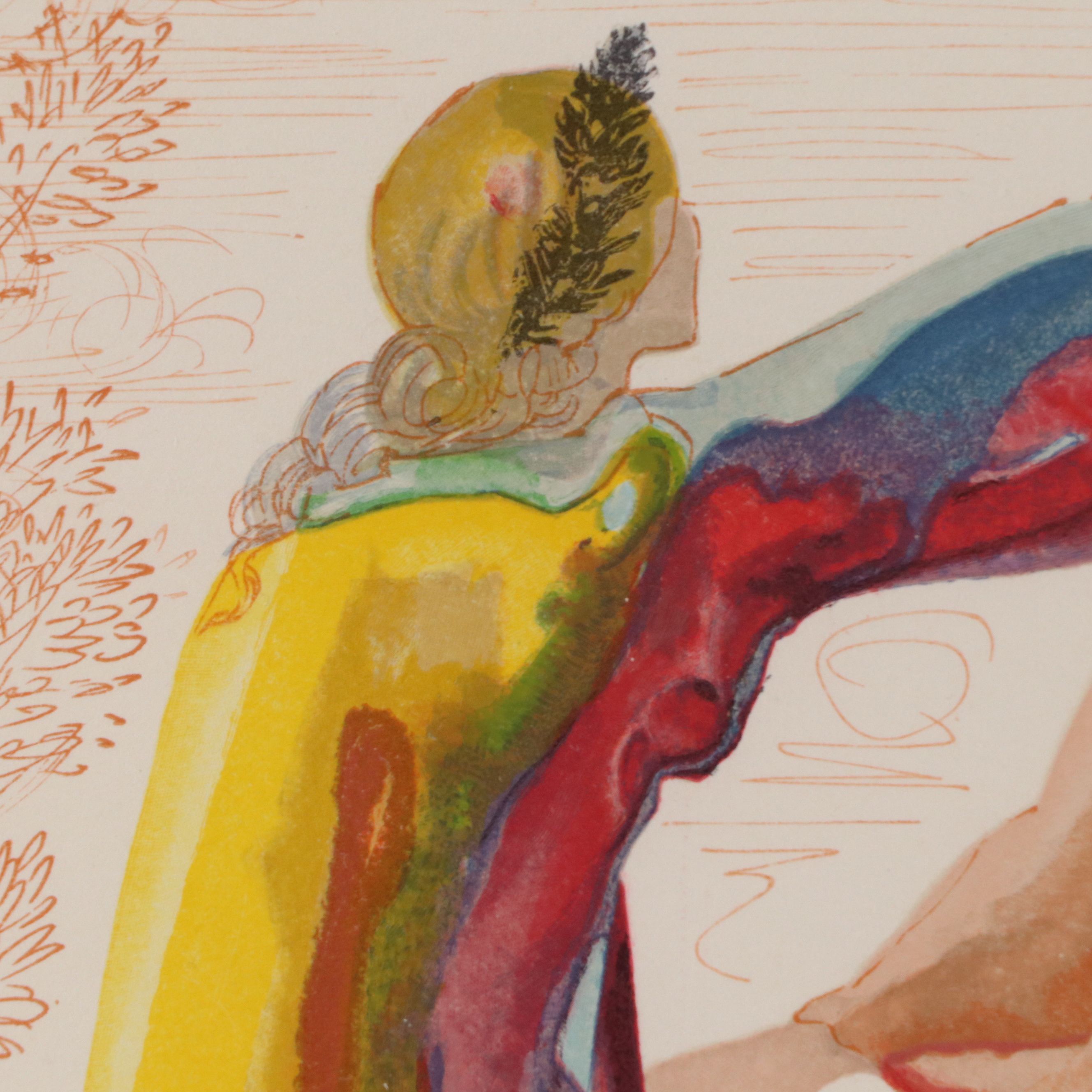 Salvador Dalí Wood Engraving "Les Dernières Paroles de Virgil," 1960-1964