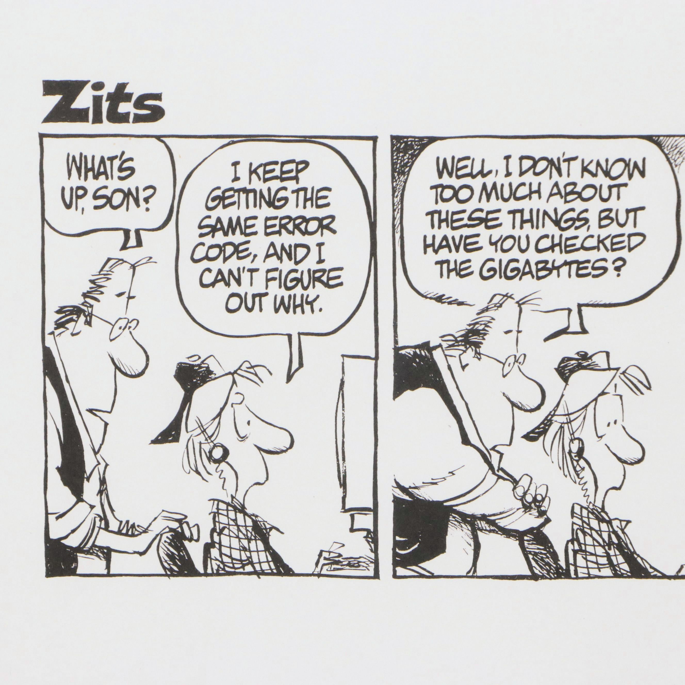 Jim Borgman Lithographs from "Zits" and "The Cincinnati Enquirer," 1995 - 1997