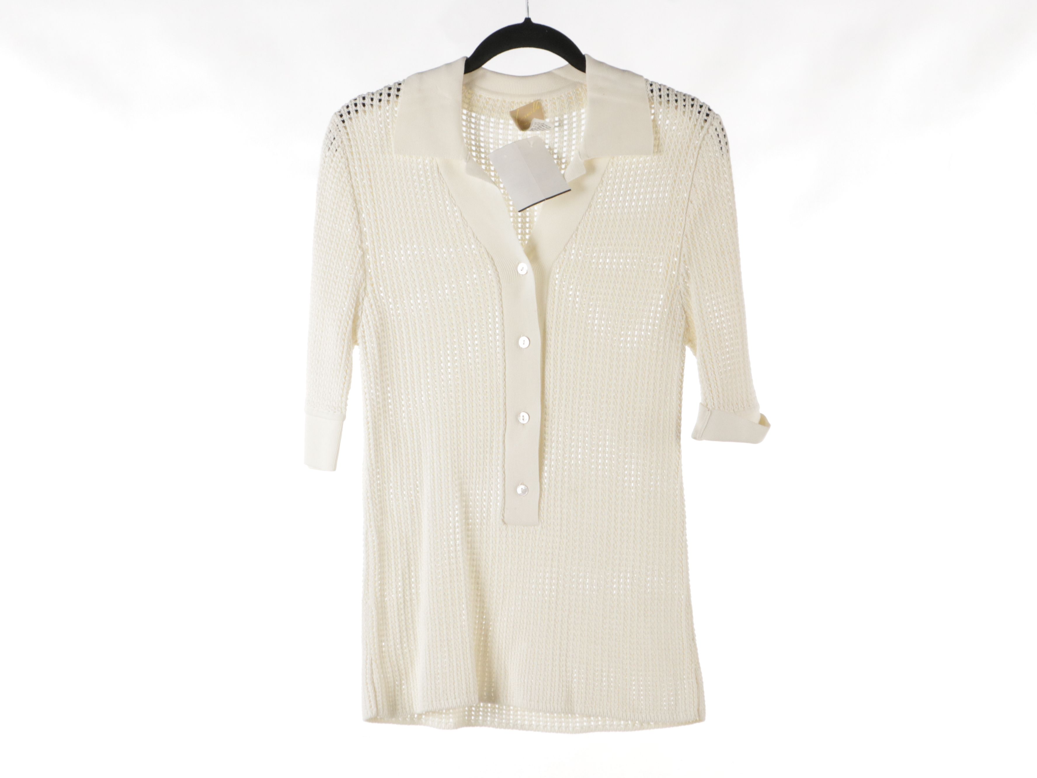 Luci Va White Short Sleeve and 3/4th Sleeve Tops, With Tags