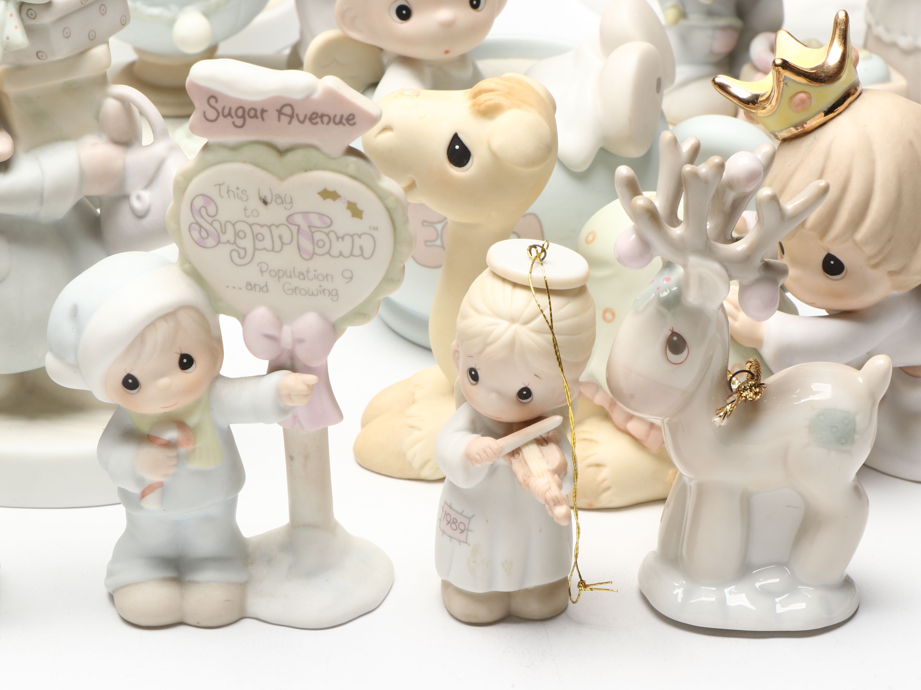 Enesco "Snow Man Like My Man" and More Porcelain Precious Moments Figurines
