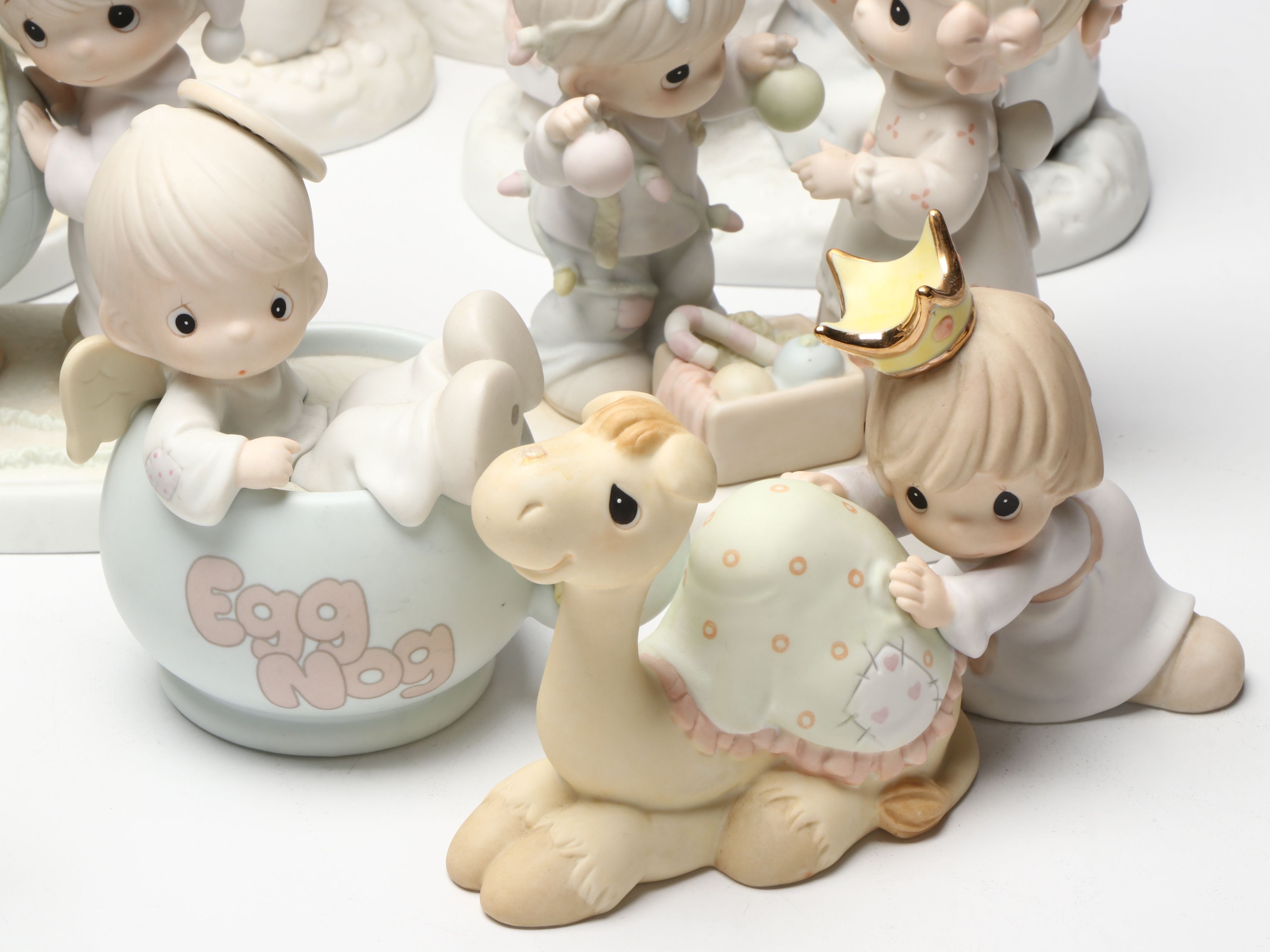 Enesco "Snow Man Like My Man" and More Porcelain Precious Moments Figurines