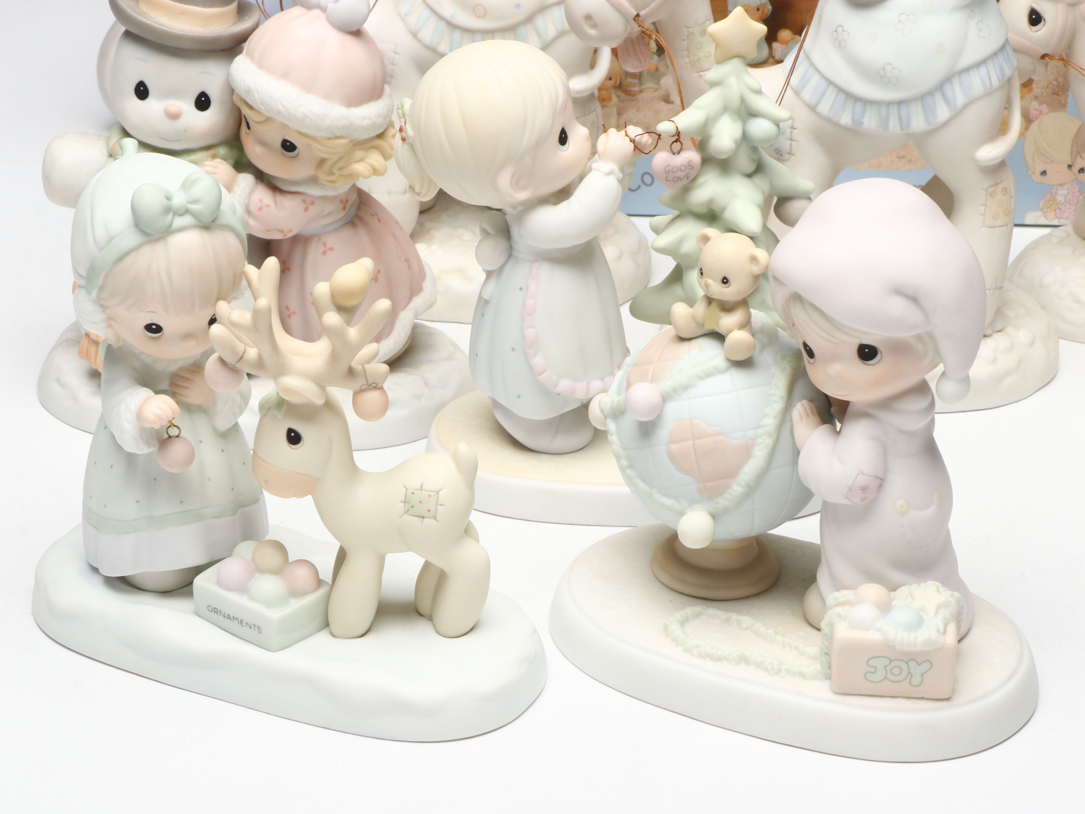 Enesco "Snow Man Like My Man" and More Porcelain Precious Moments Figurines