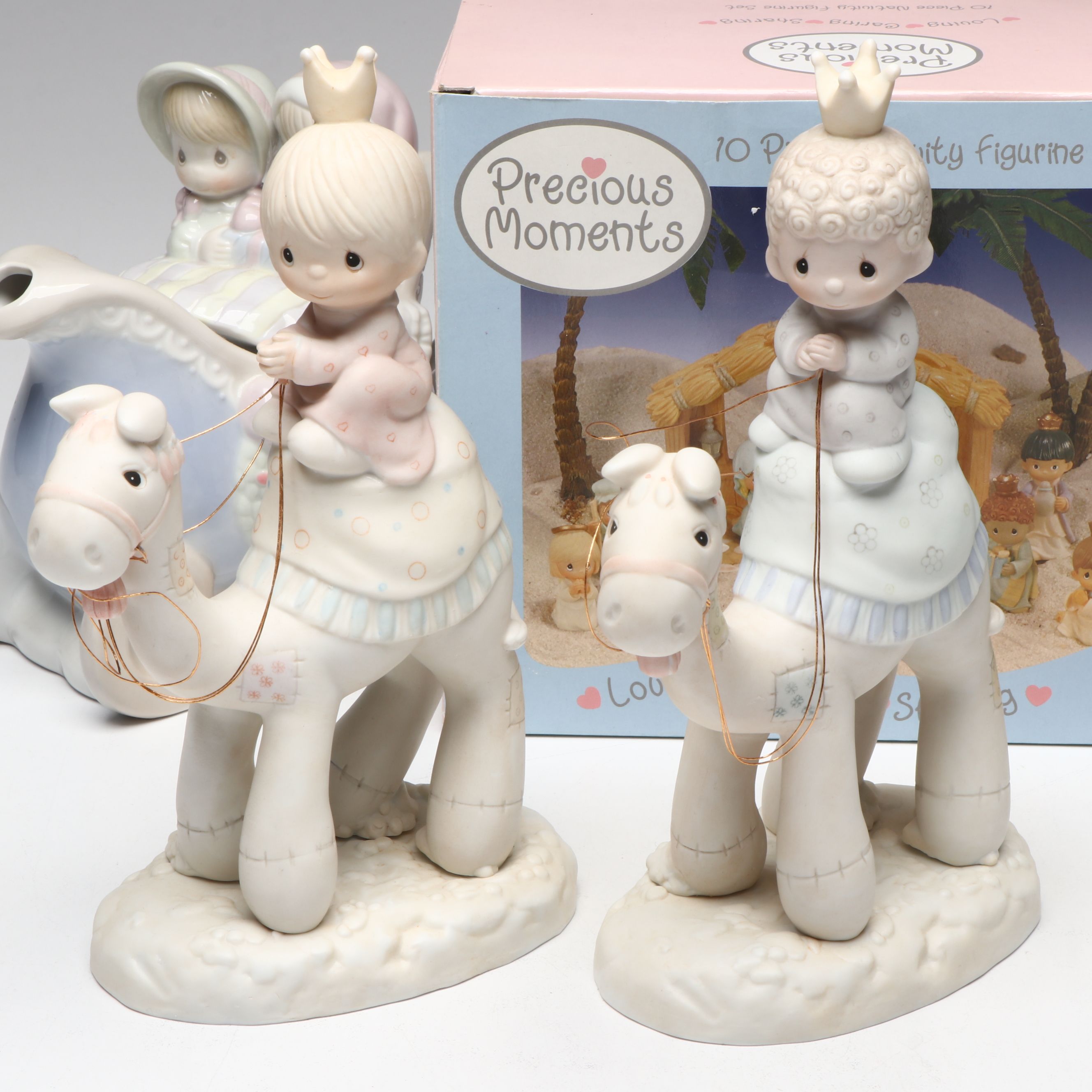 Enesco "Snow Man Like My Man" and More Porcelain Precious Moments Figurines