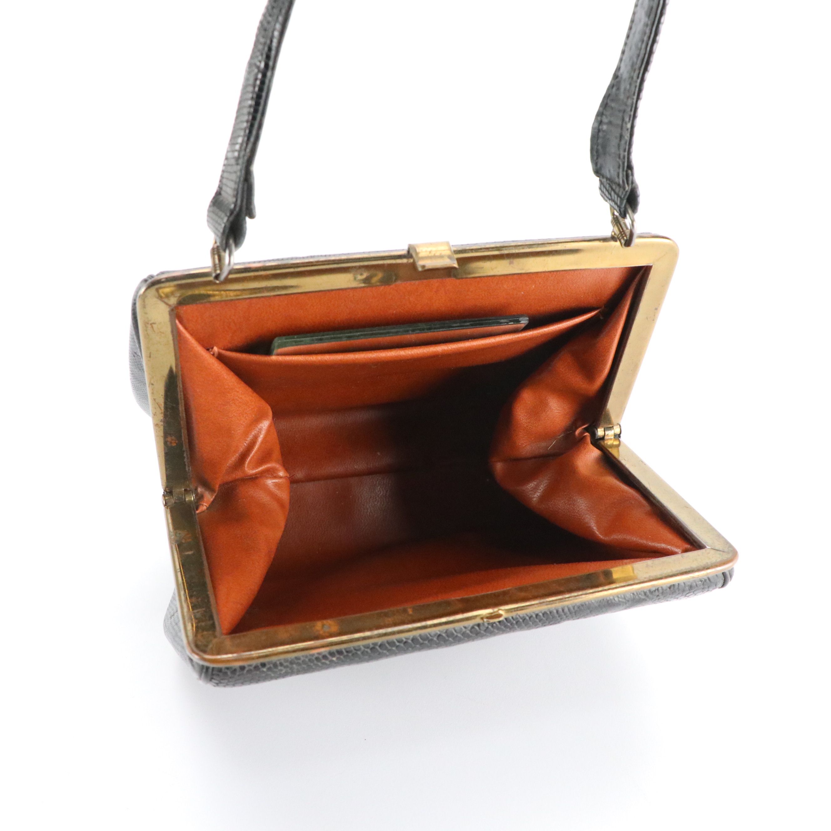 Talbots Grey Croc Embossed Shoulder Bag, Other Vintage Lizardskin Bag, More