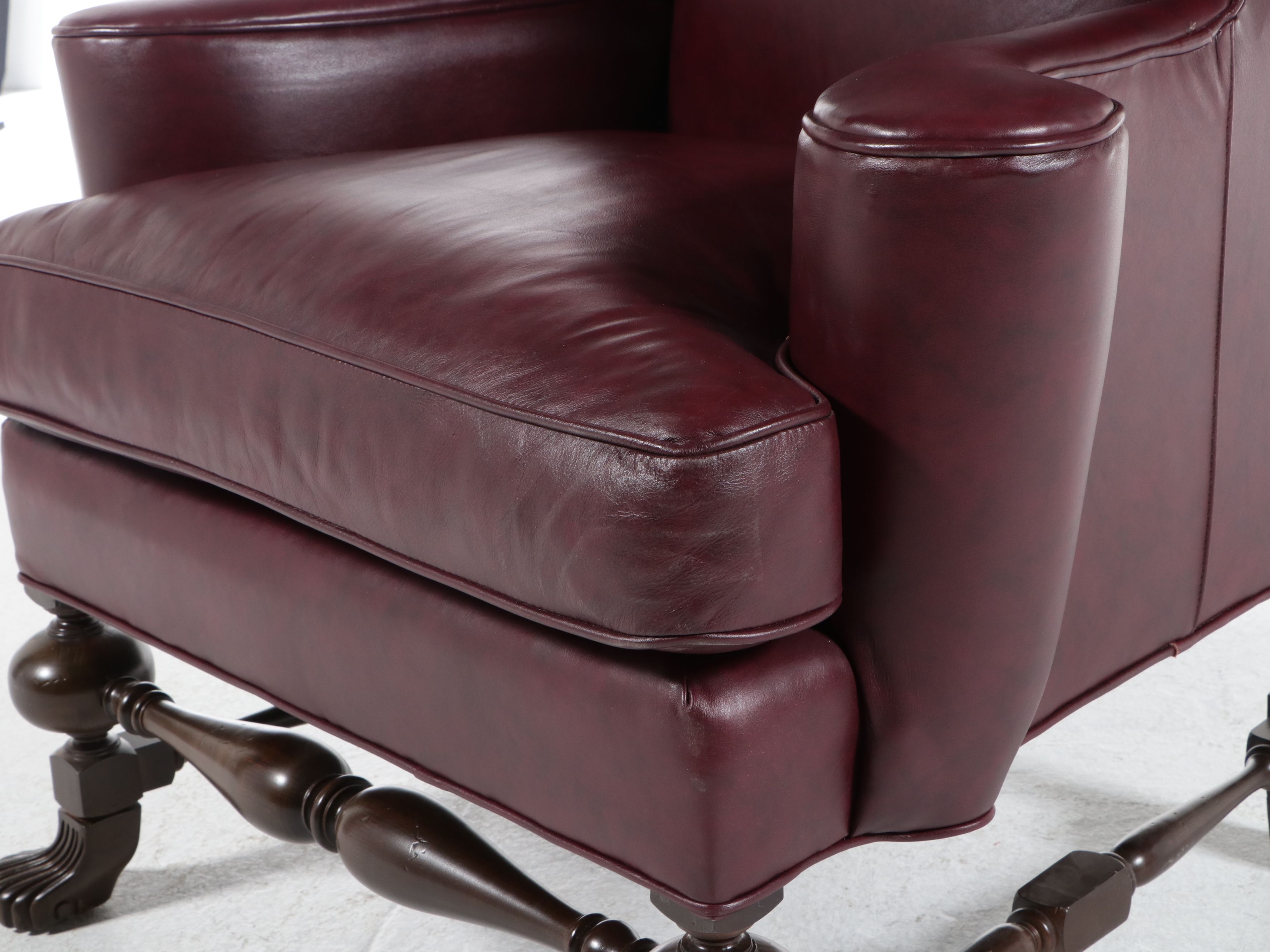 Pair of Lexington Furniture "Palmer Home Collection" Leather Armchairs