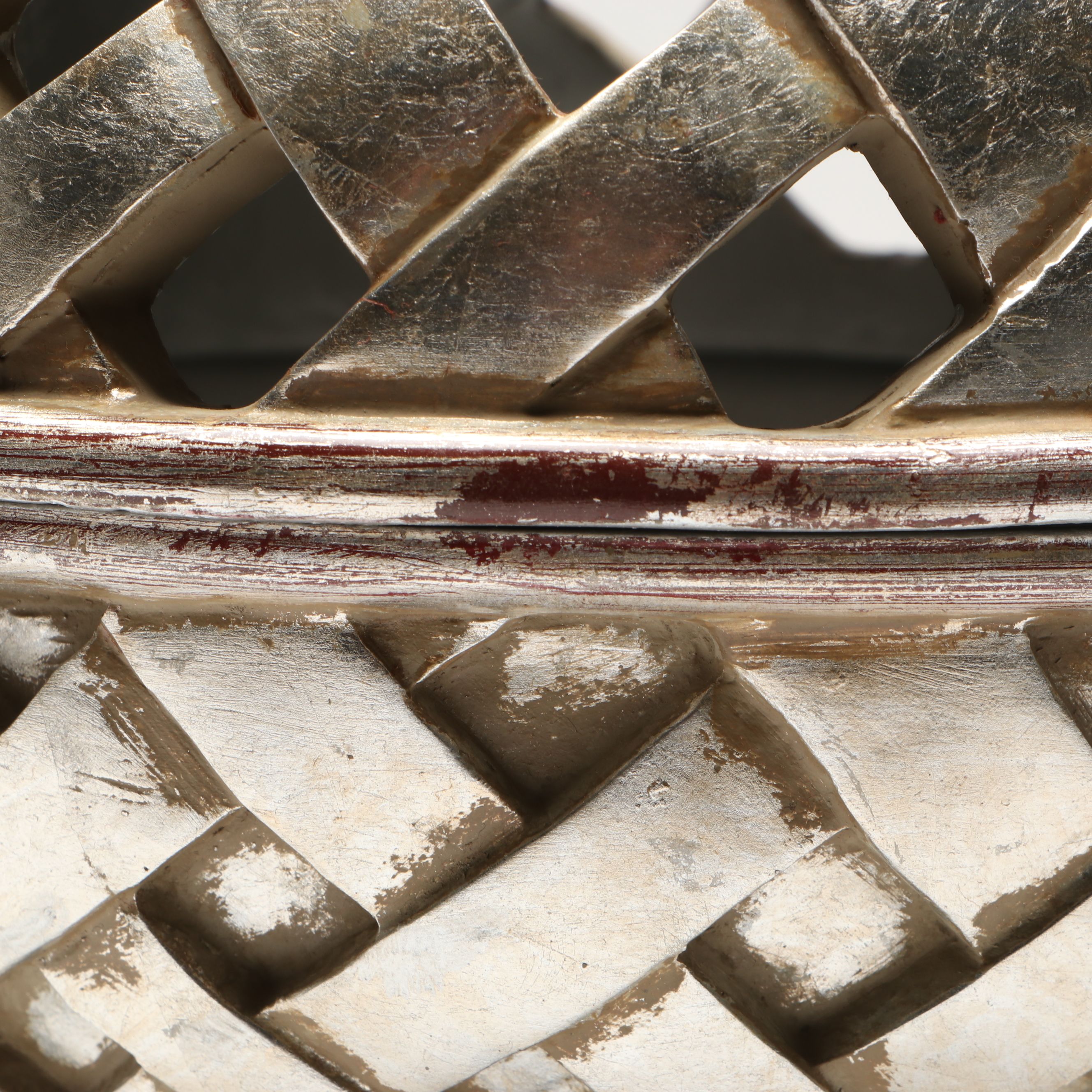 Contemporary Metallic Finish Resin Candle Holders with Lidded Orb and Platter