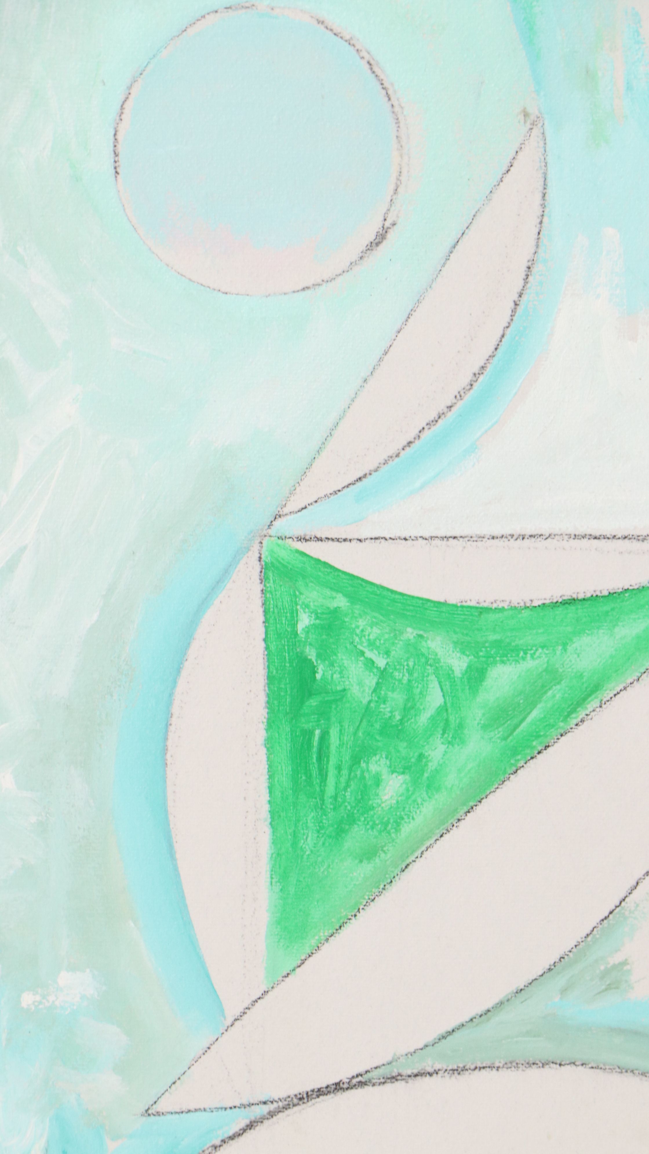 Jack Wolfe Oil on Canvas "Hampshire Triptych," 1981