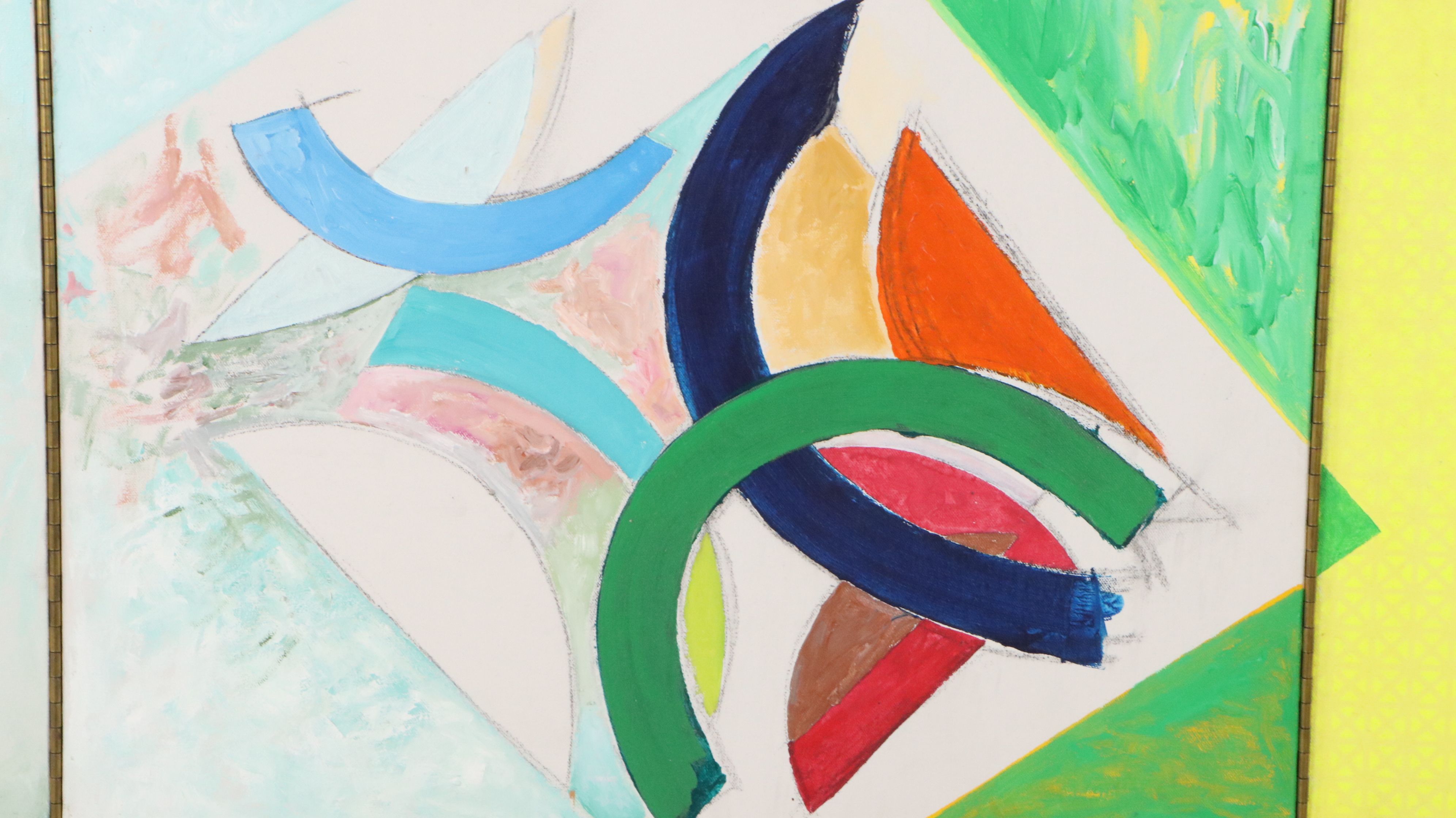 Jack Wolfe Oil on Canvas "Hampshire Triptych," 1981