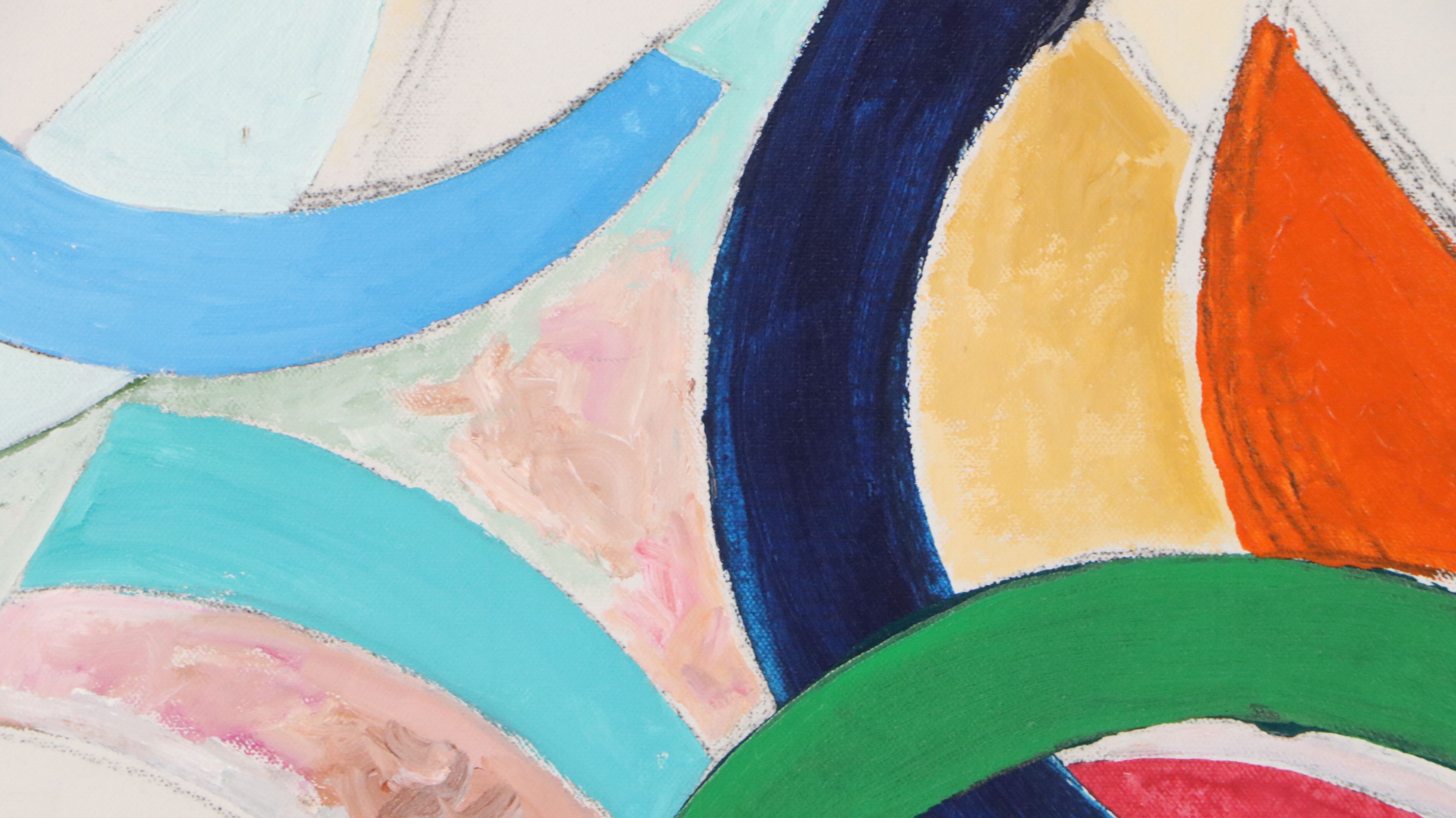 Jack Wolfe Oil on Canvas "Hampshire Triptych," 1981