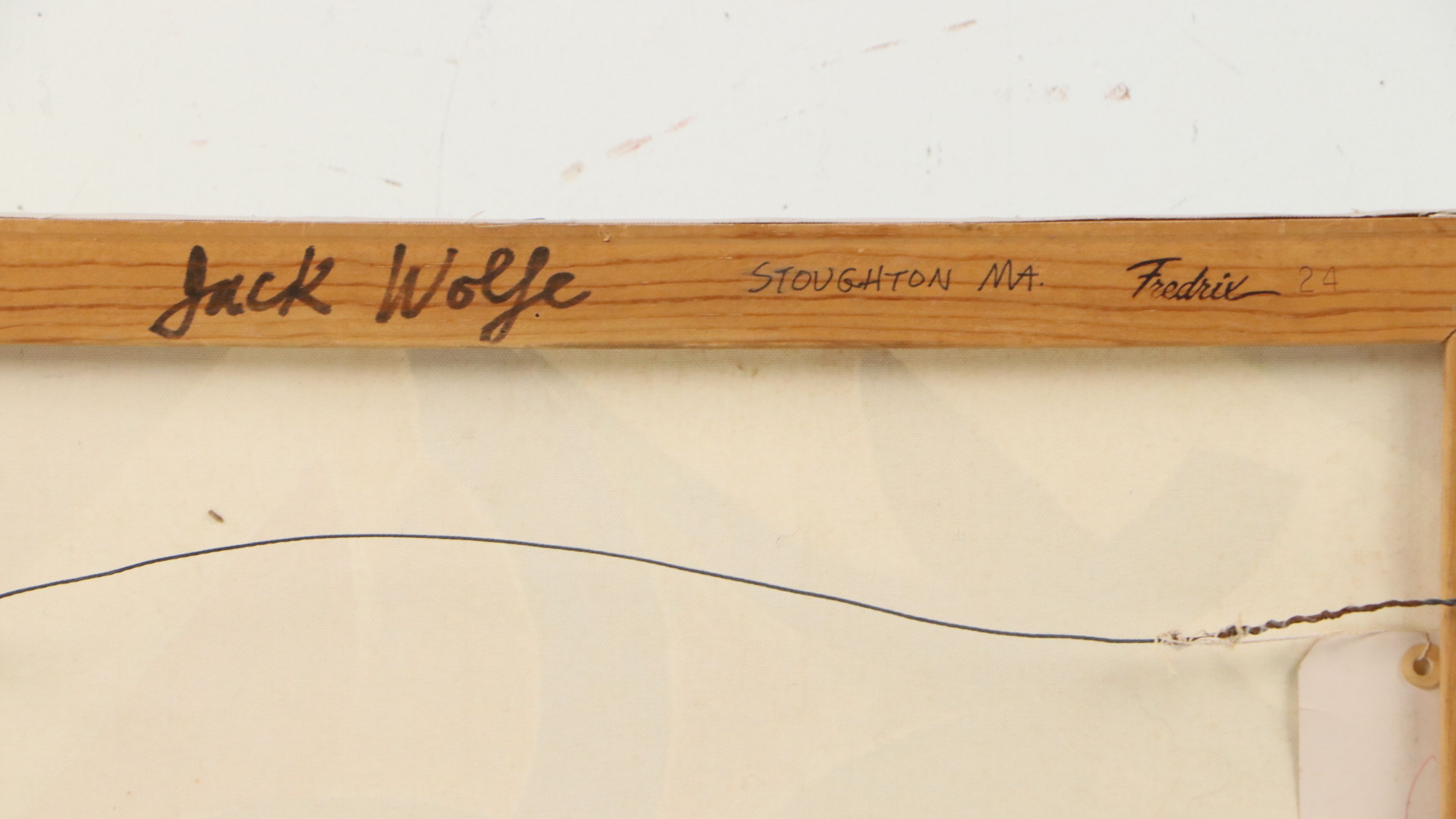 Jack Wolfe Oil on Canvas "Hampshire Triptych," 1981