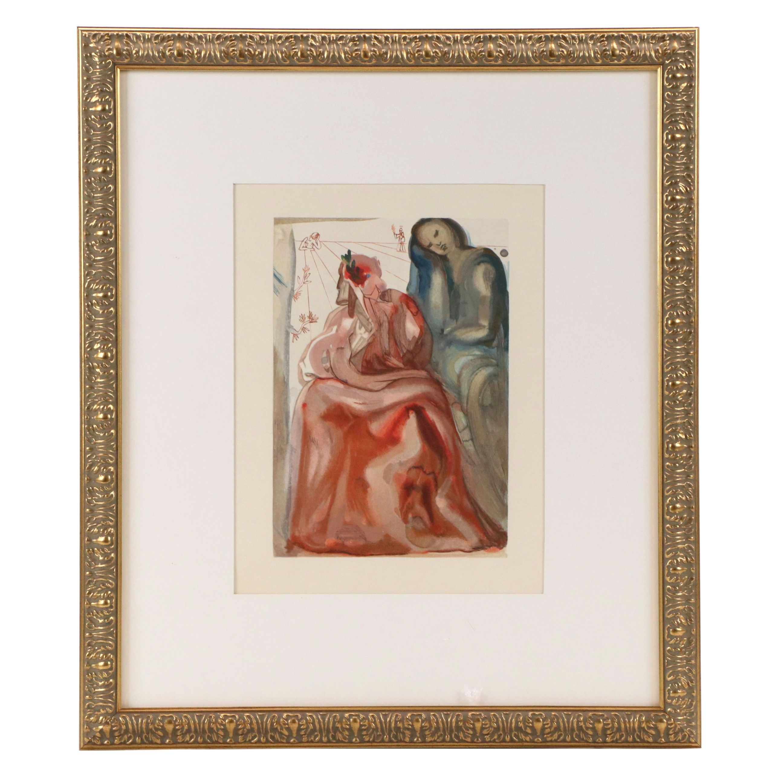 Salvador Dalí Wood Engraving "Le Paradis Terrestre," 1960 - 1964