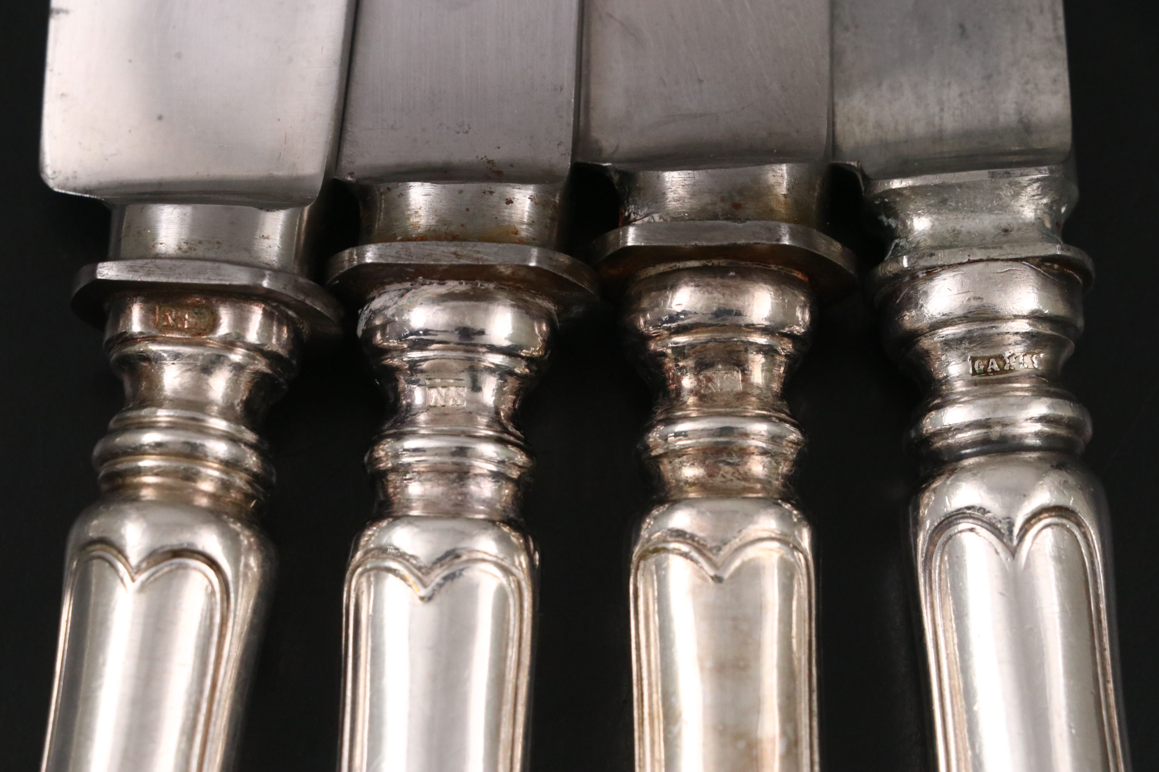 Antique Swedish 800 Silver Spoons with More Silver Plate Utensils