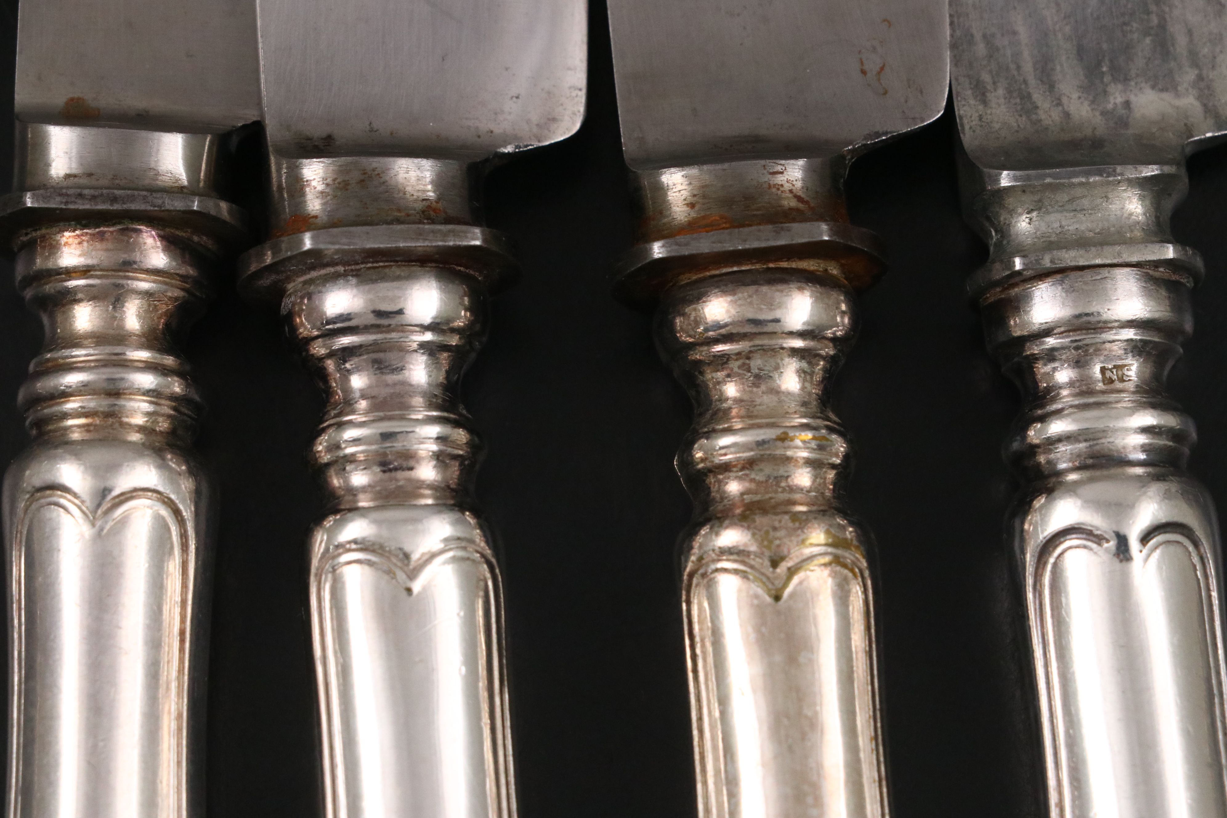 Antique Swedish 800 Silver Spoons with More Silver Plate Utensils