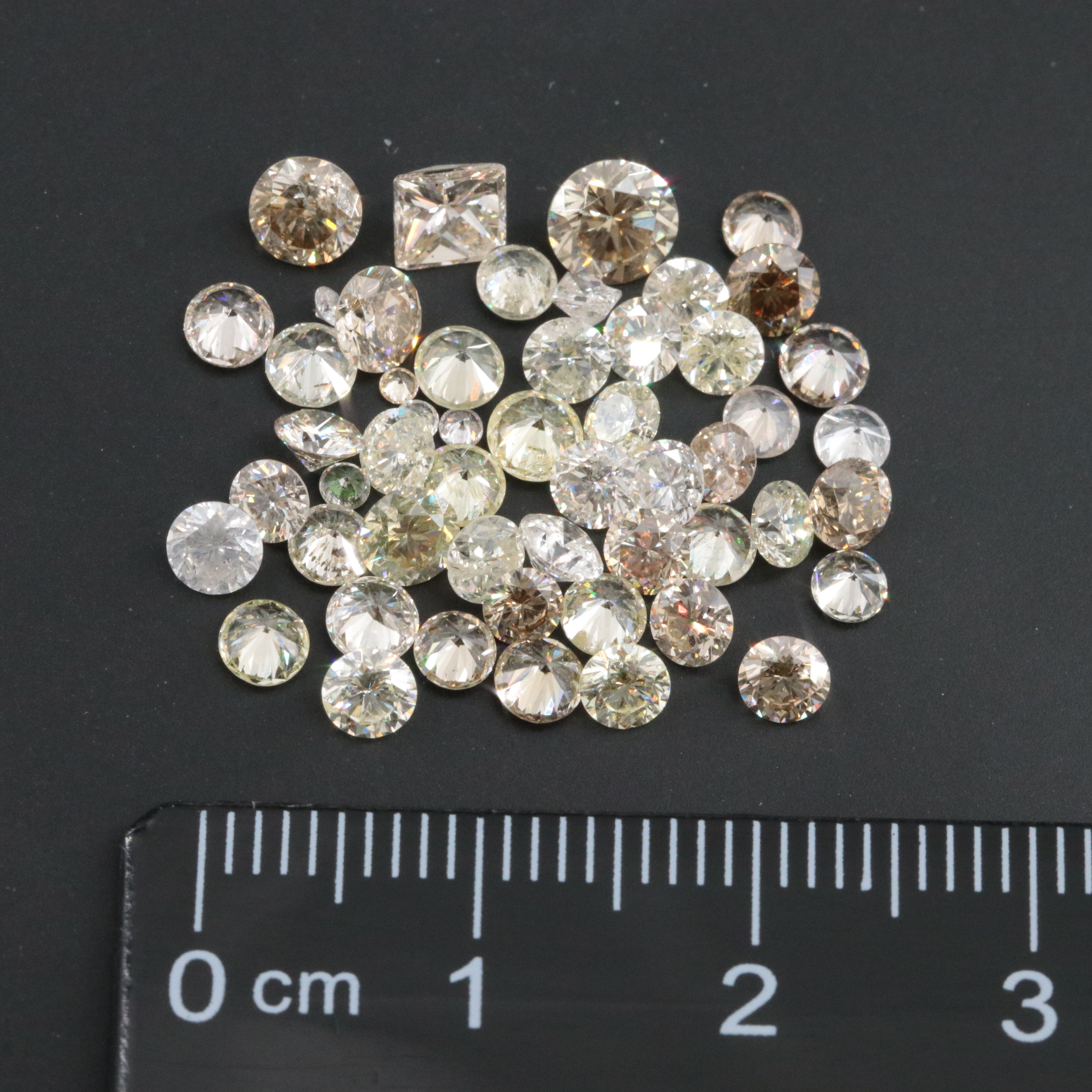 Loose 7.52 CTW Diamond Lot Including Fancy Brown Diamonds