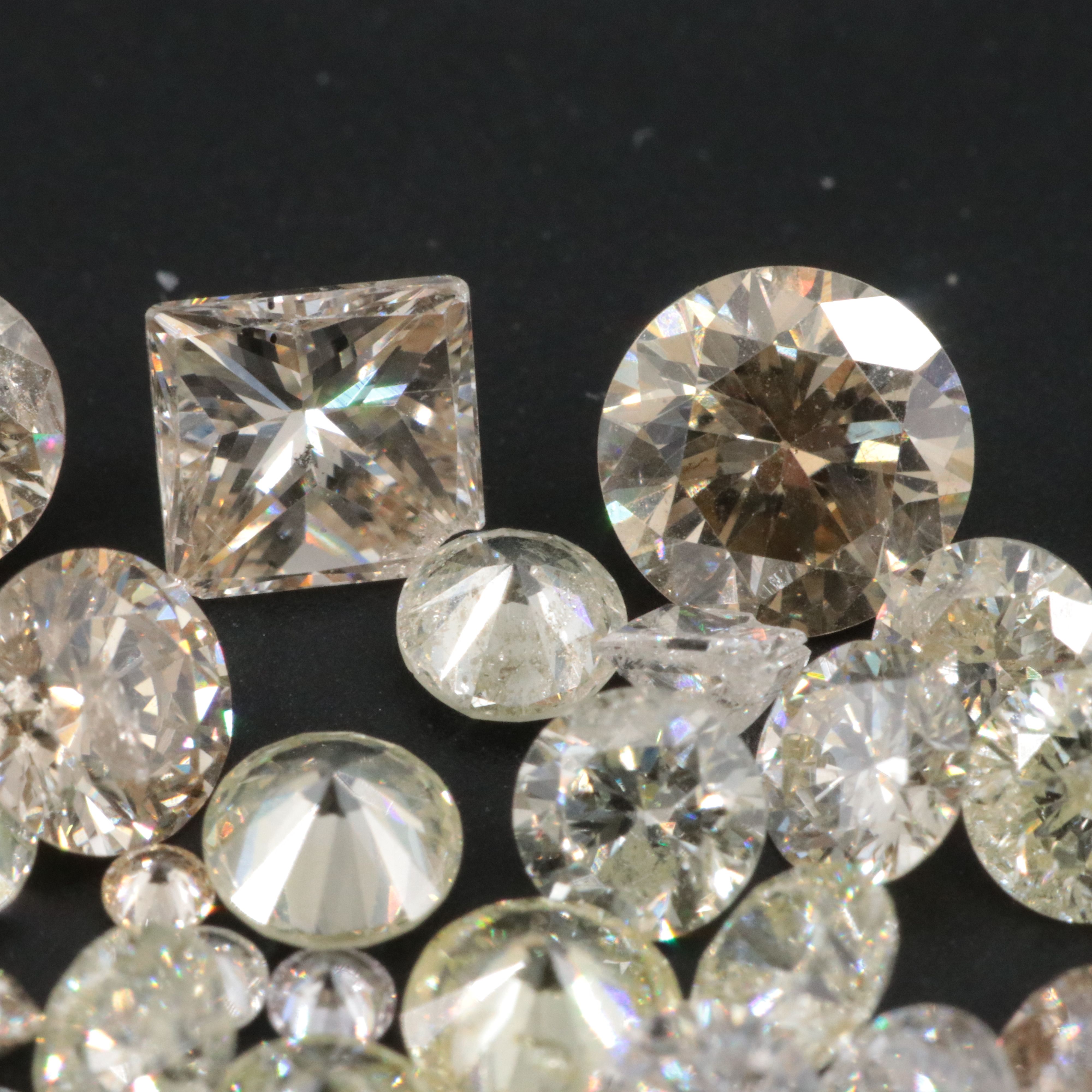 Loose 7.52 CTW Diamond Lot Including Fancy Brown Diamonds