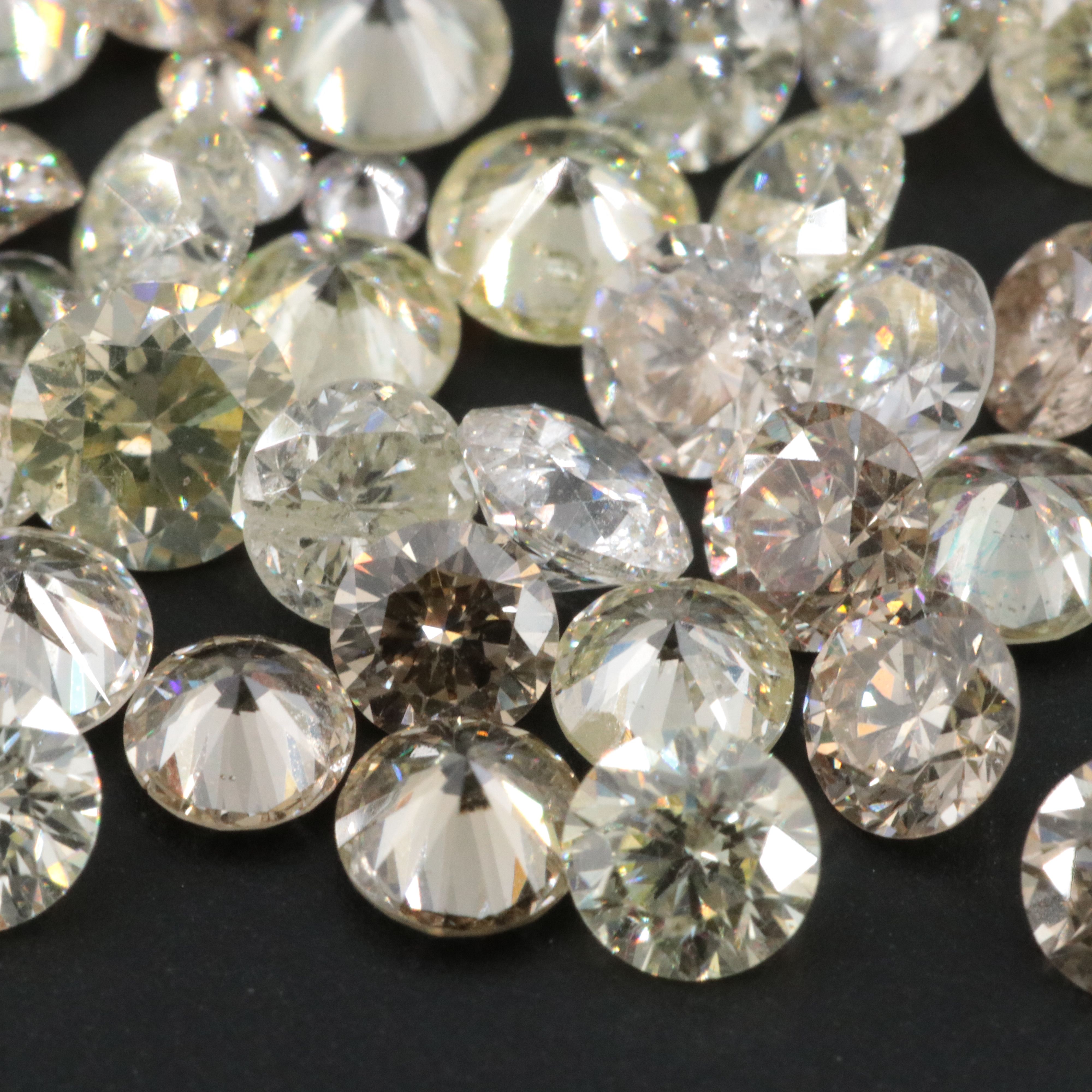 Loose 7.52 CTW Diamond Lot Including Fancy Brown Diamonds