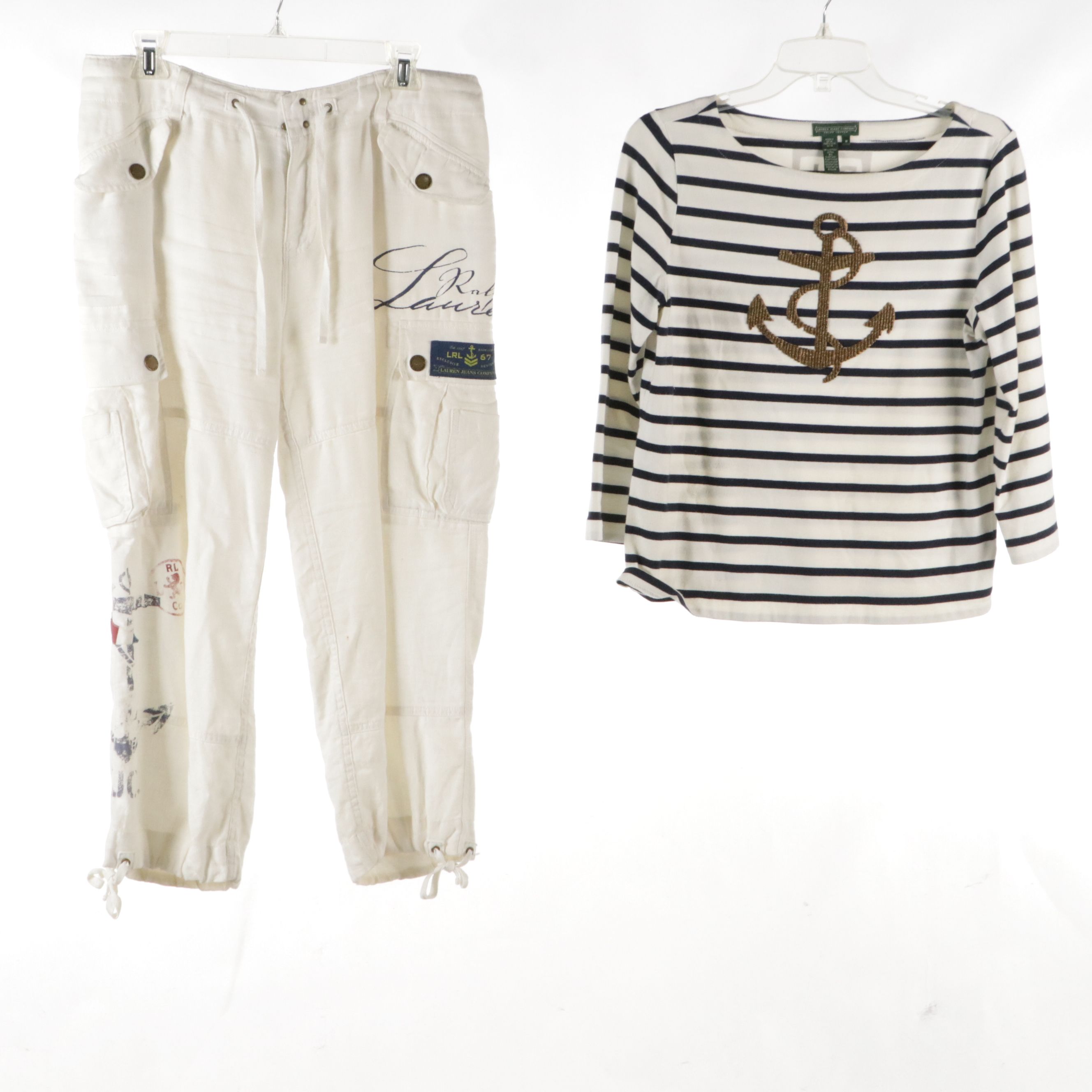 Lauren Ralph Lauren Plaid Silk Wrap Dress, White Linen Midi Skirt, Blazer & More