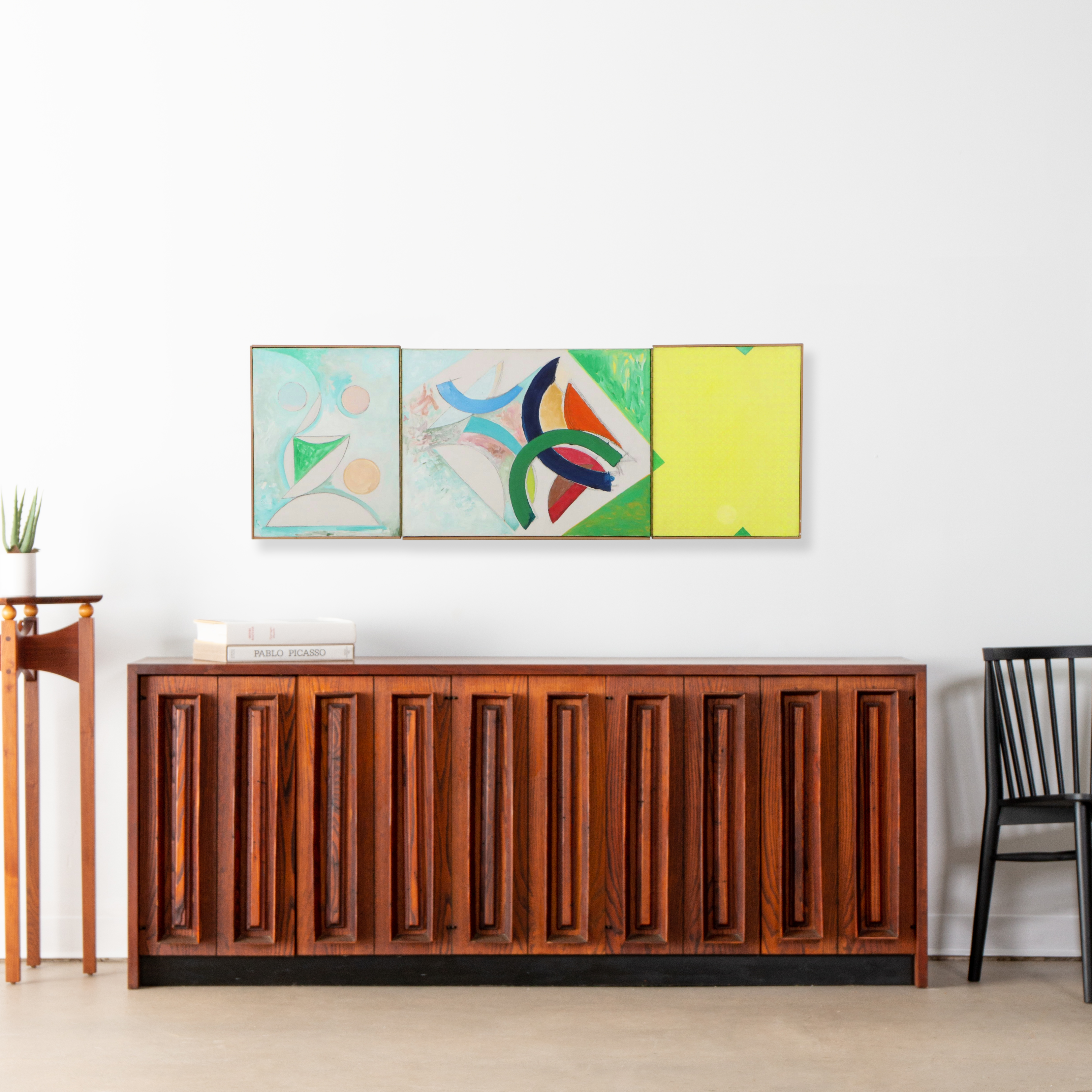 Jack Wolfe Oil on Canvas "Hampshire Triptych," 1981