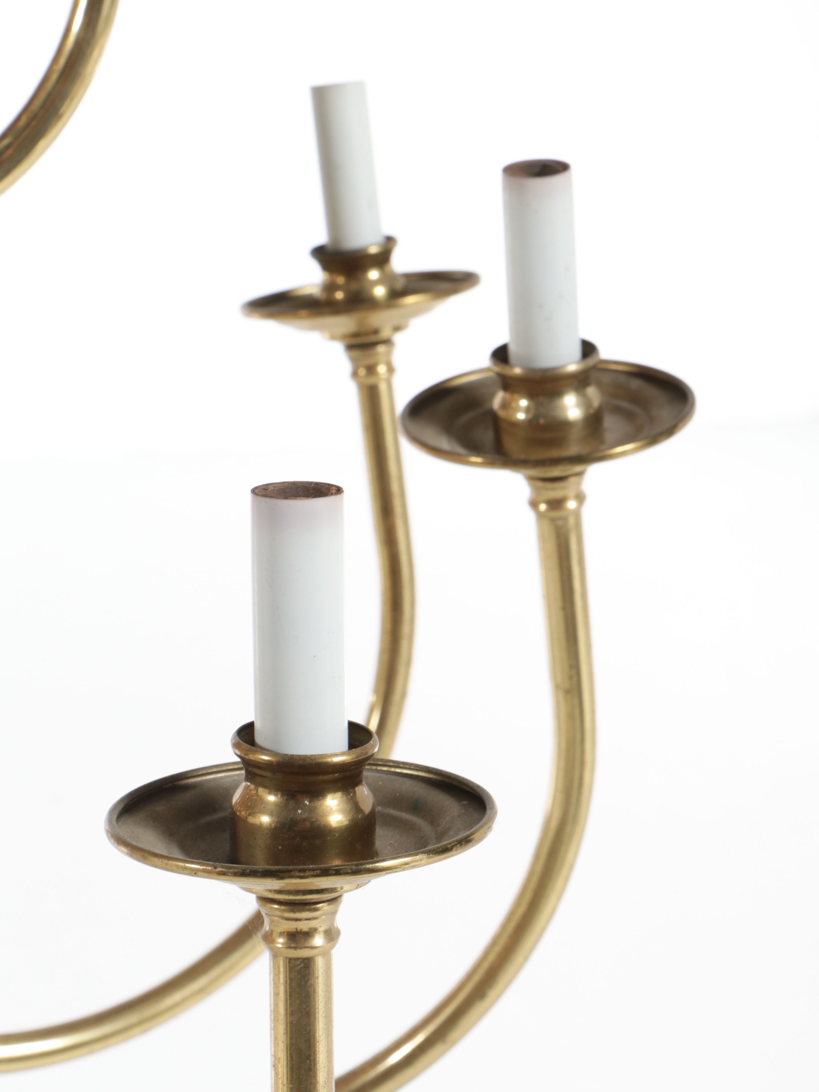 Dutch Baroque Brass Three-Tier Chandelier, 20th Century