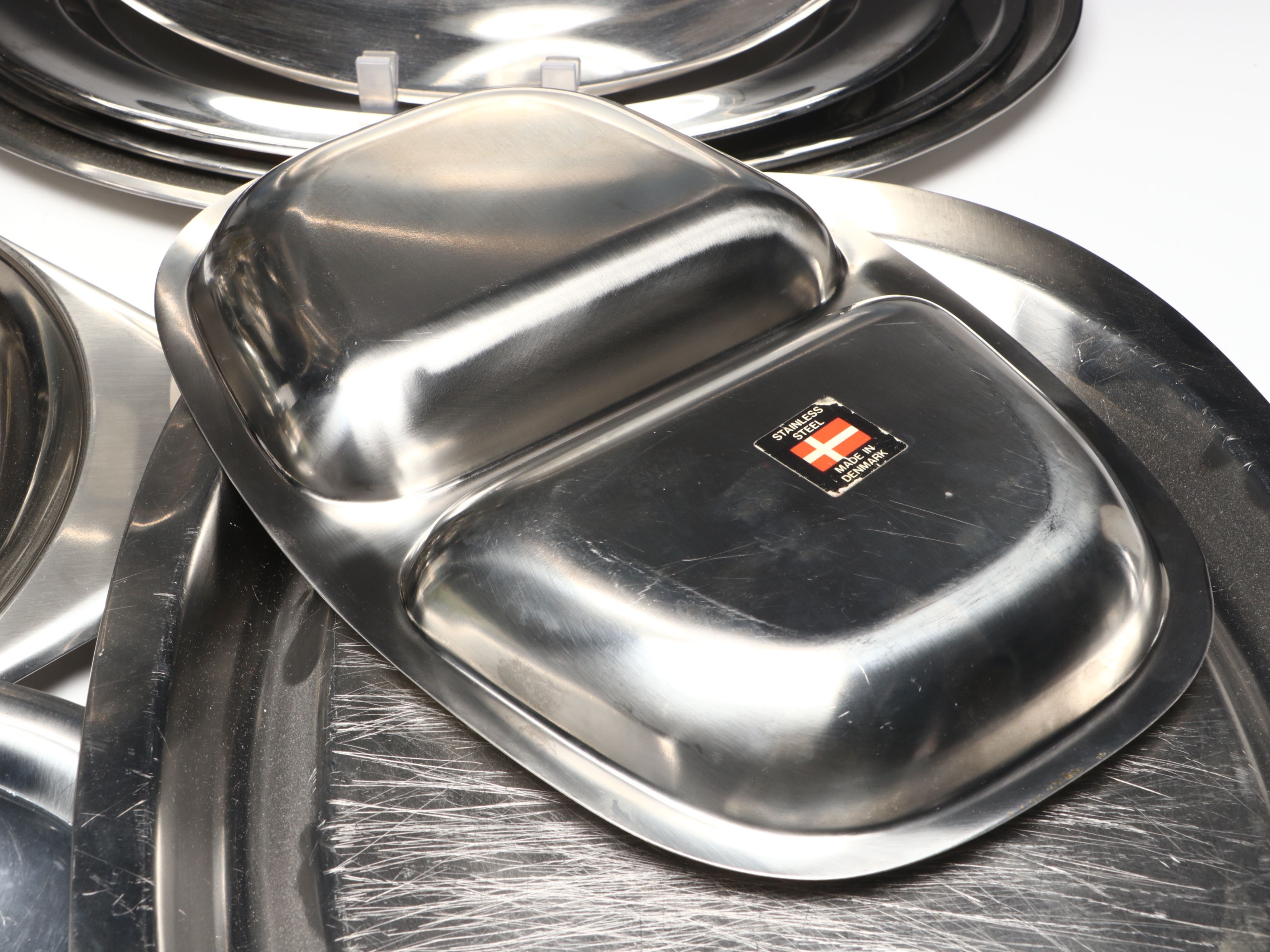 All-Clad Fondue Set, Stainless Steel Trays, and More Metal Serveware