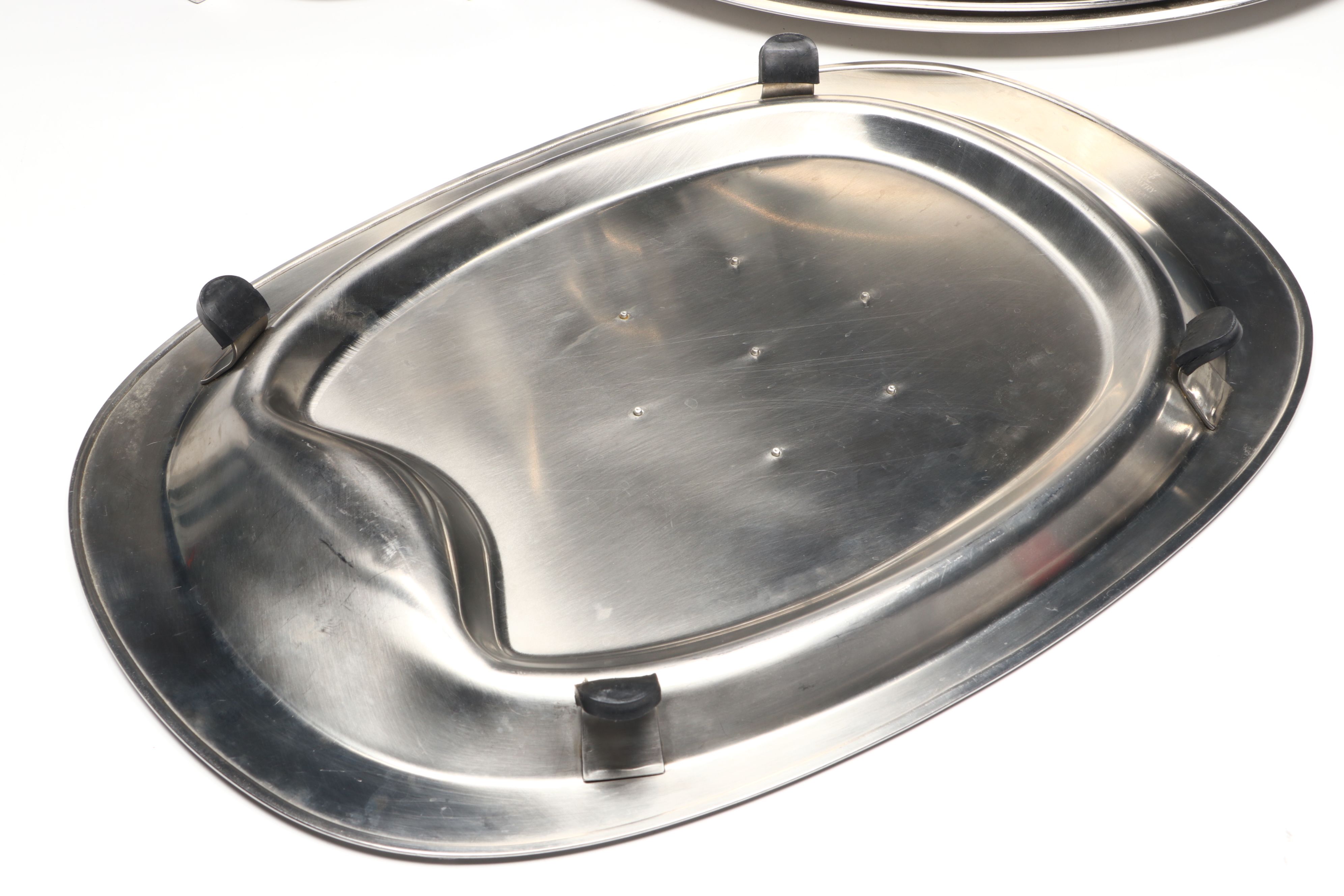 All-Clad Fondue Set, Stainless Steel Trays, and More Metal Serveware