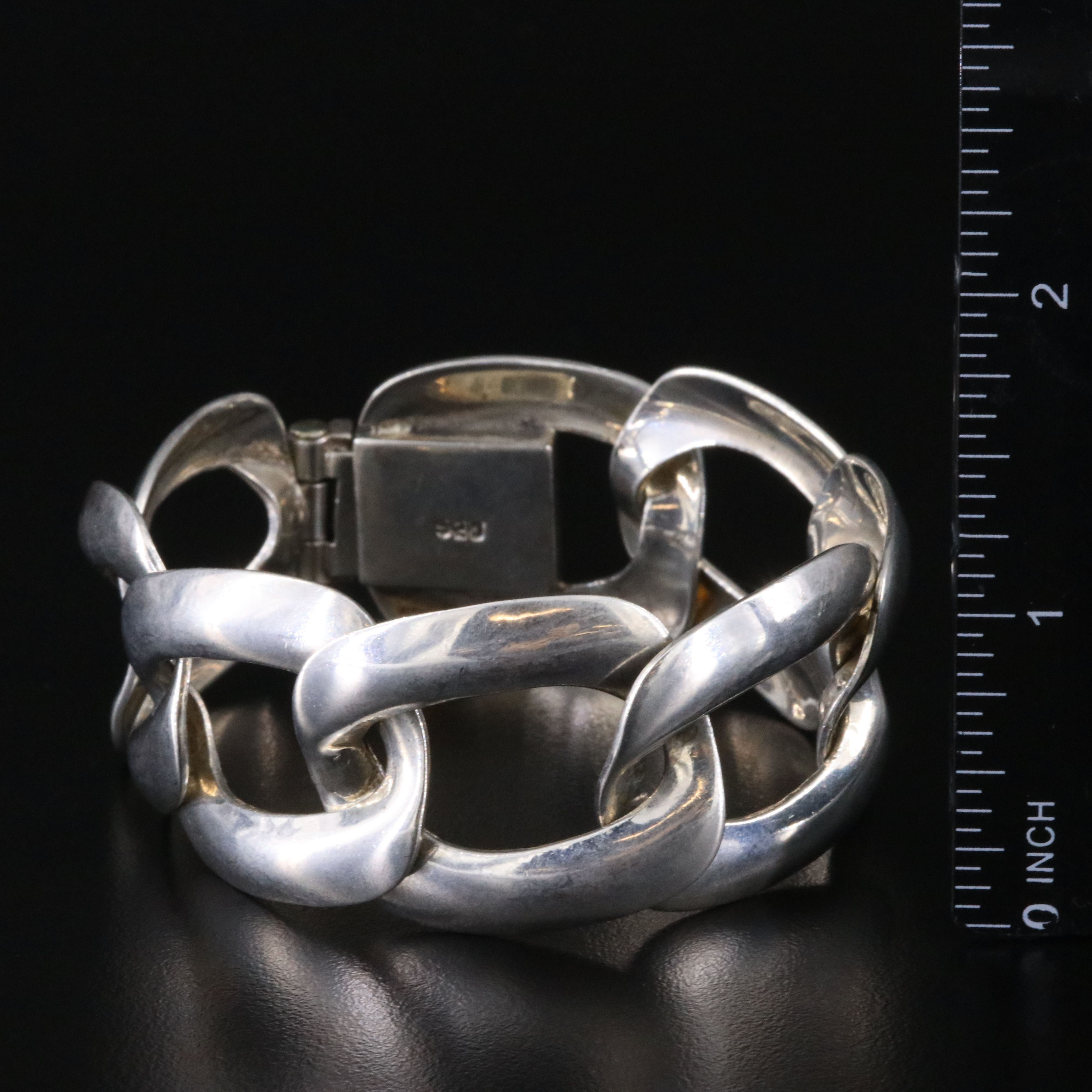 Sterling Curb Chain Bracelet