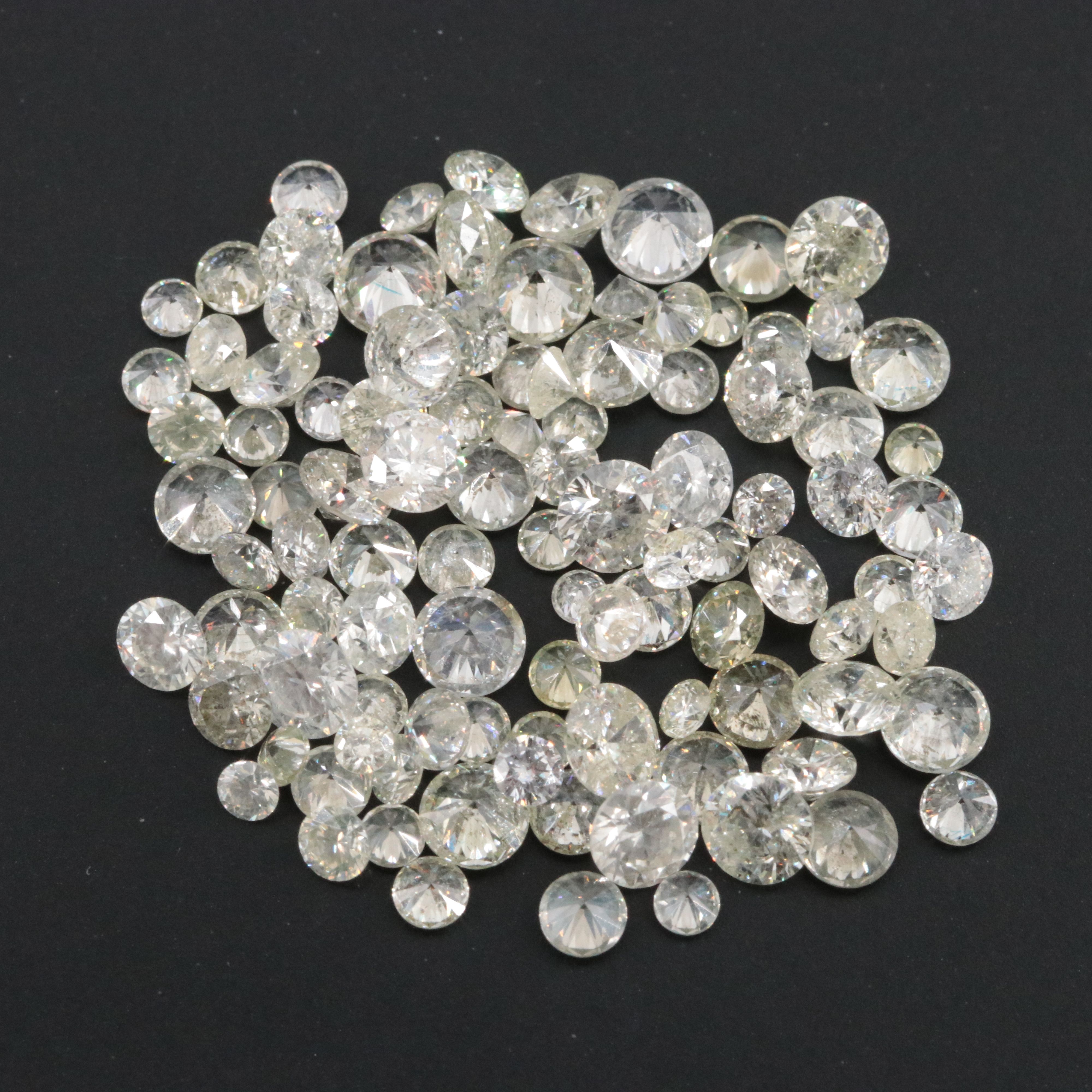 Loose 8.29 CTW Diamond Lot Including Fancy Color