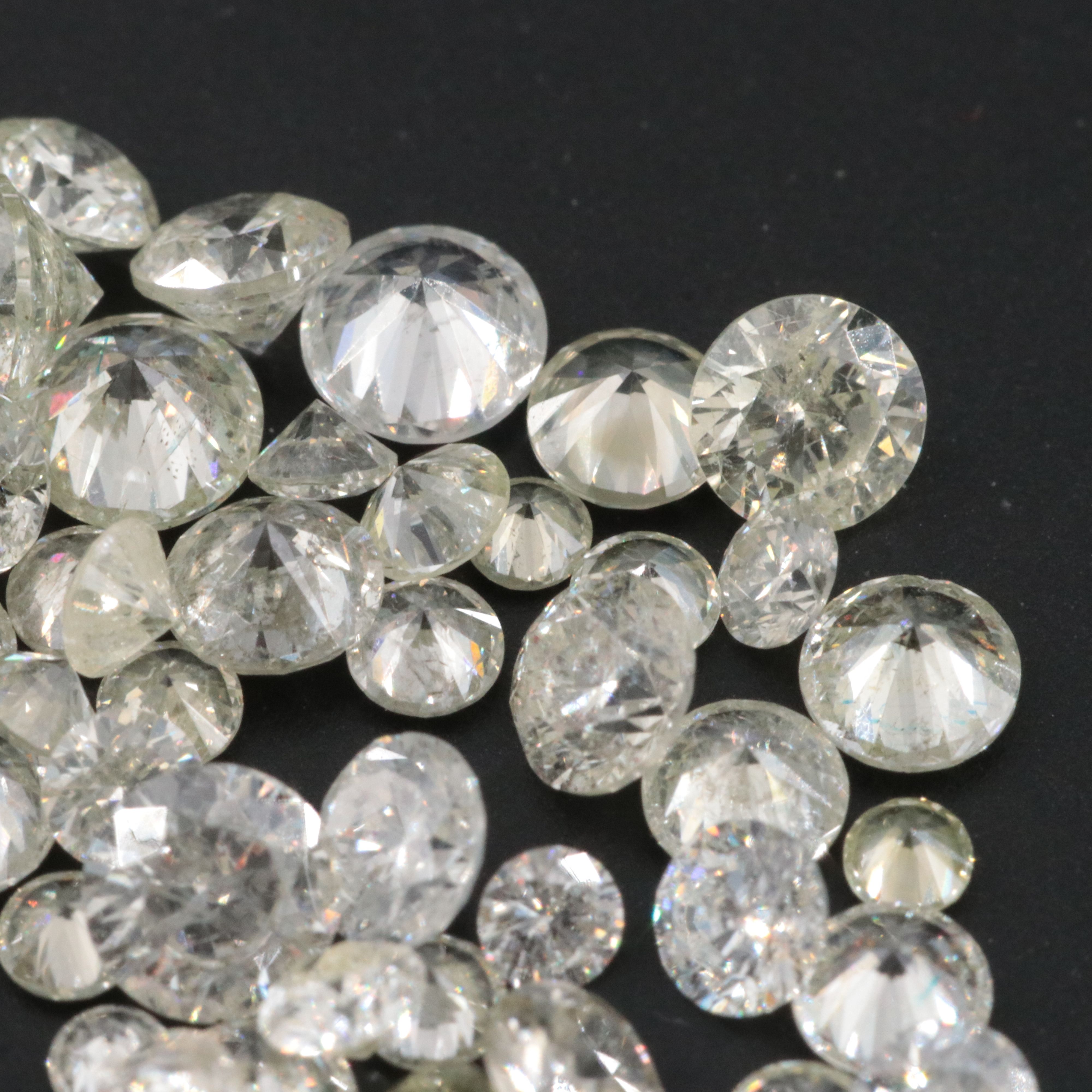 Loose 8.29 CTW Diamond Lot Including Fancy Color