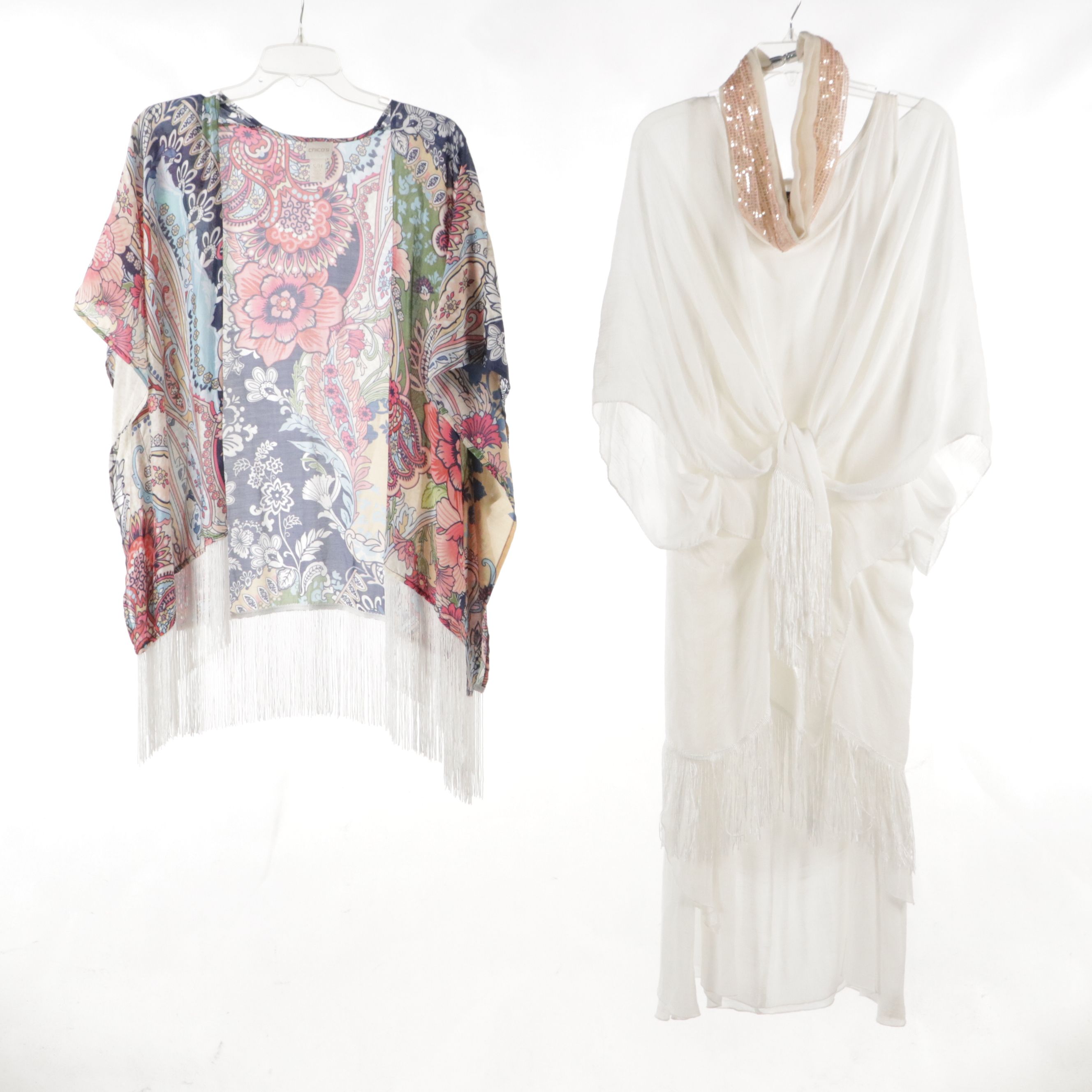 Citron Multicolored Silk Vest, Florentine 2 Piece Skirt Set, Chicos Wrap & More