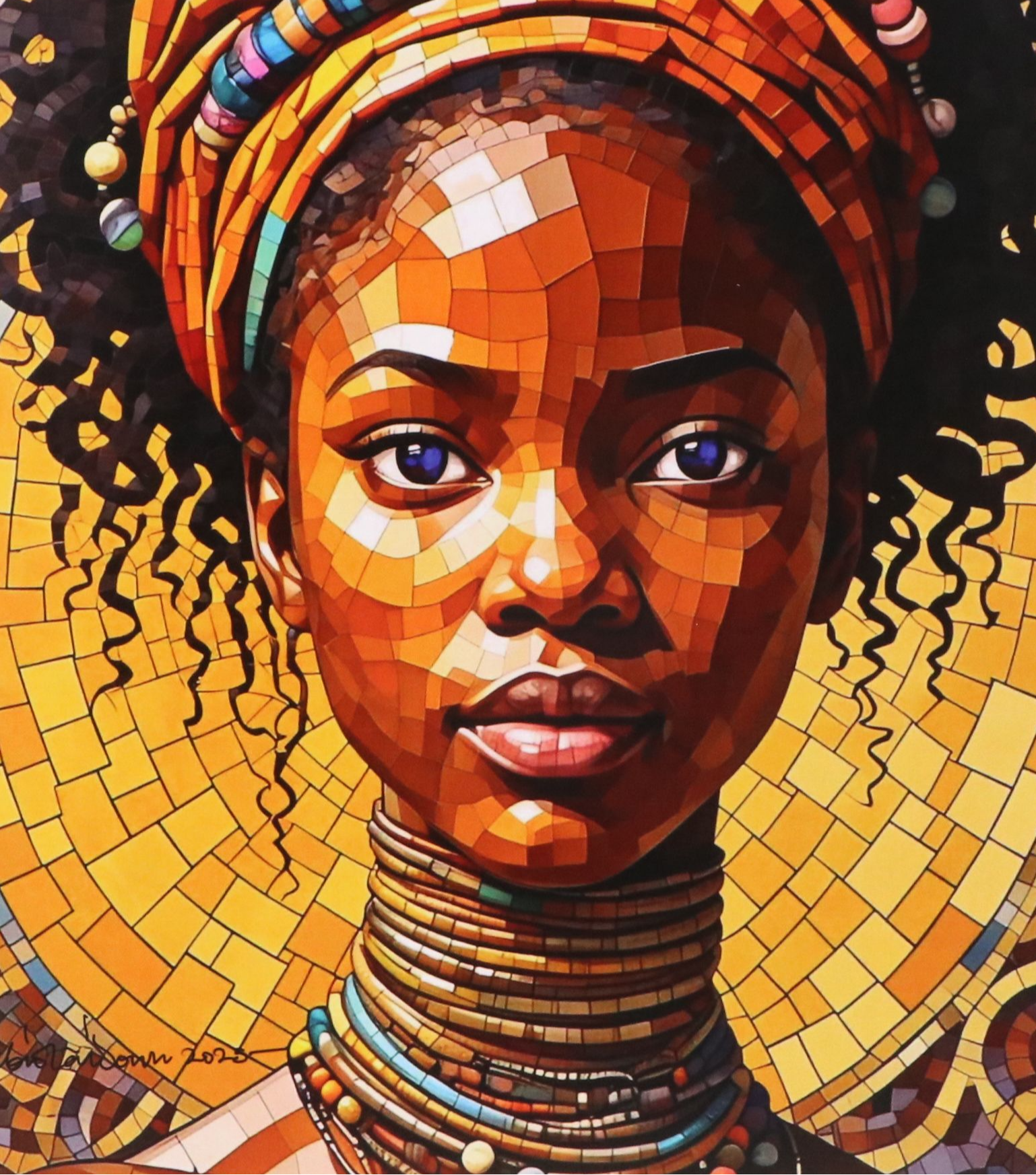 Abiola Idowu Digital Print "Orekelawa," 2023