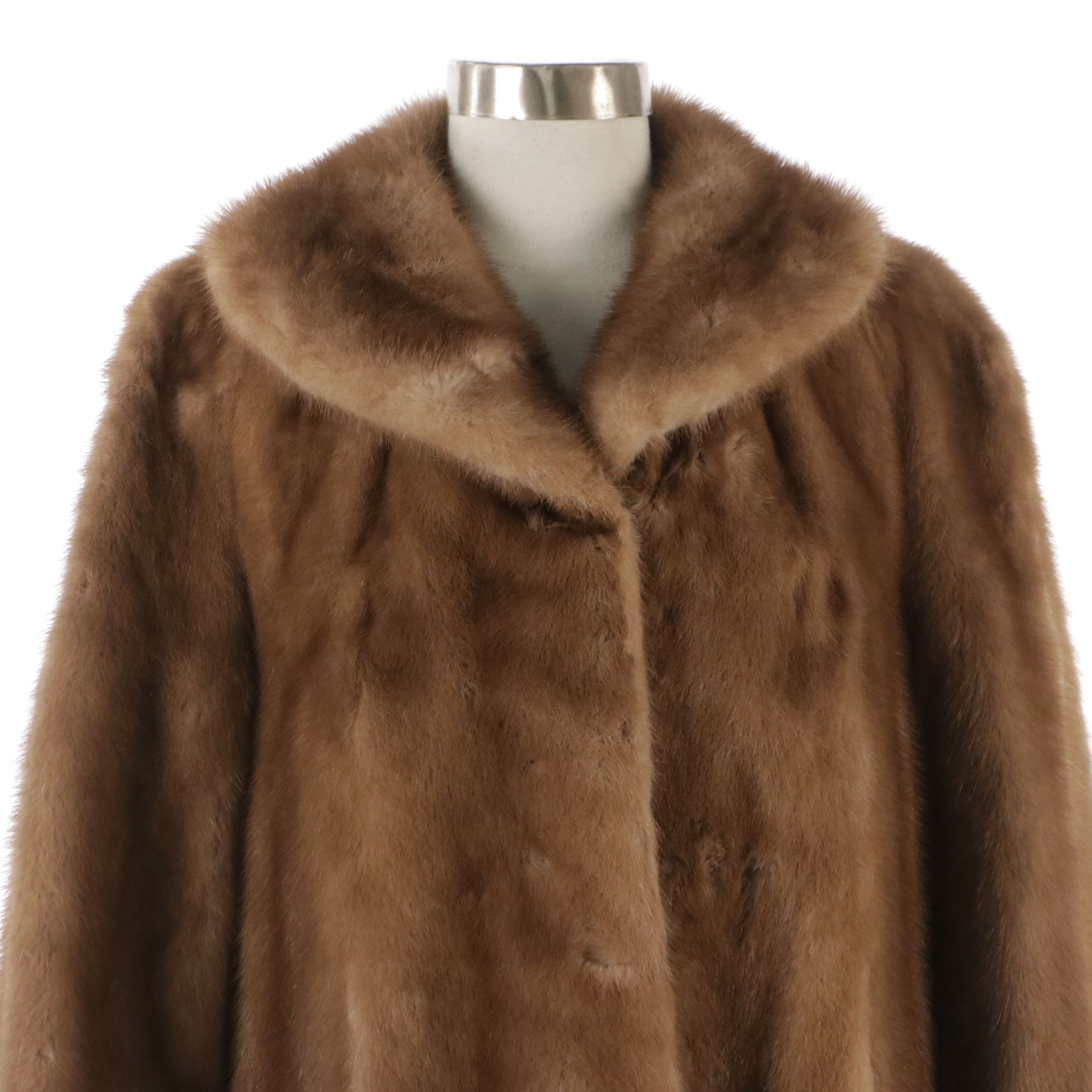 Pastel Mink Fur Stroller Coat from Capwell's California