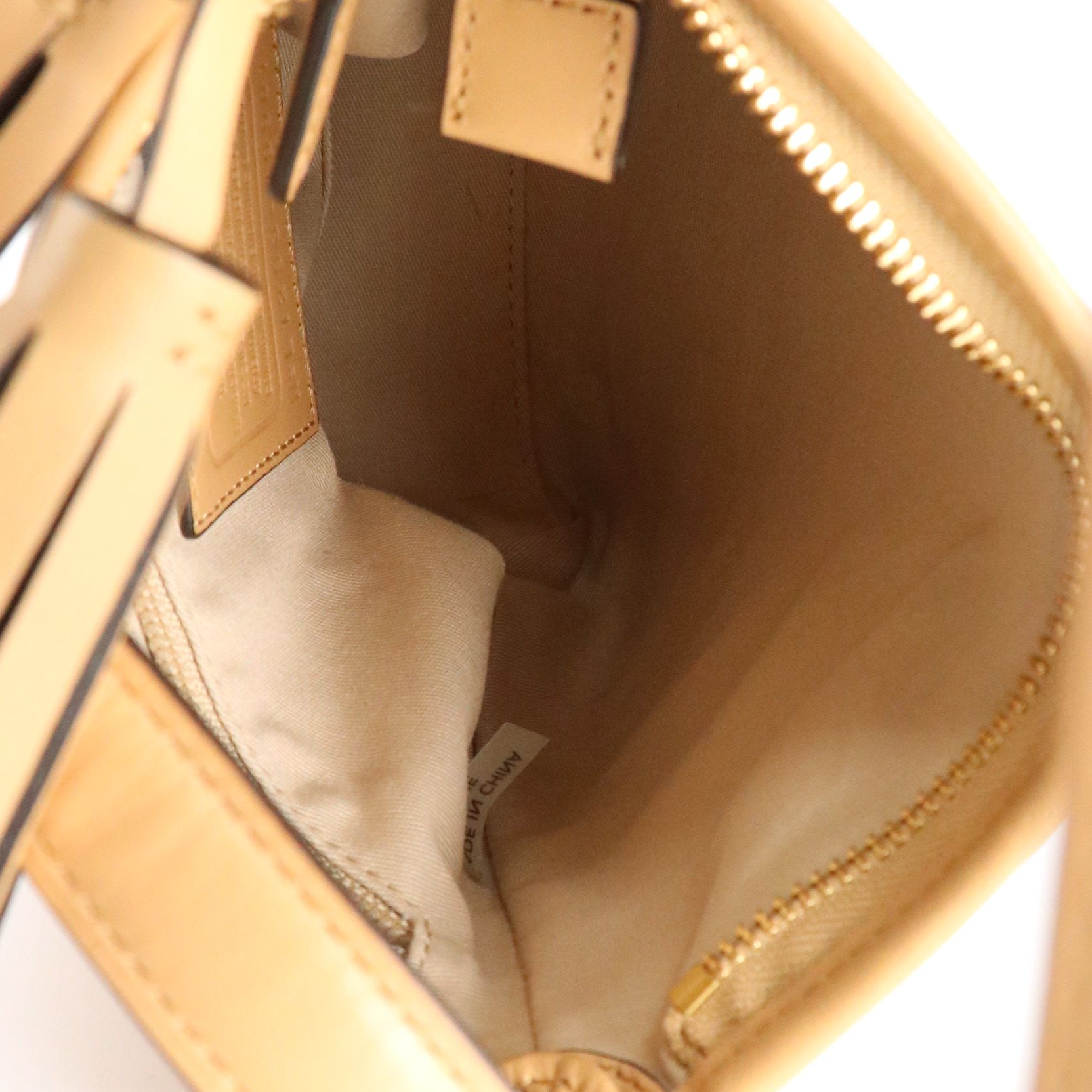 Coach Mini Legacy Duffel Crossbody Bag in Smooth Beige Leather