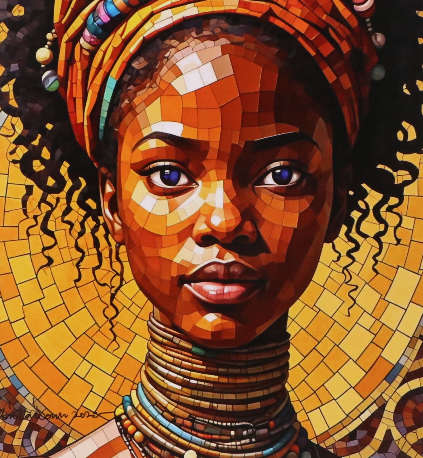 Abiola Idowu Digital Print "Orekelawa," 2023