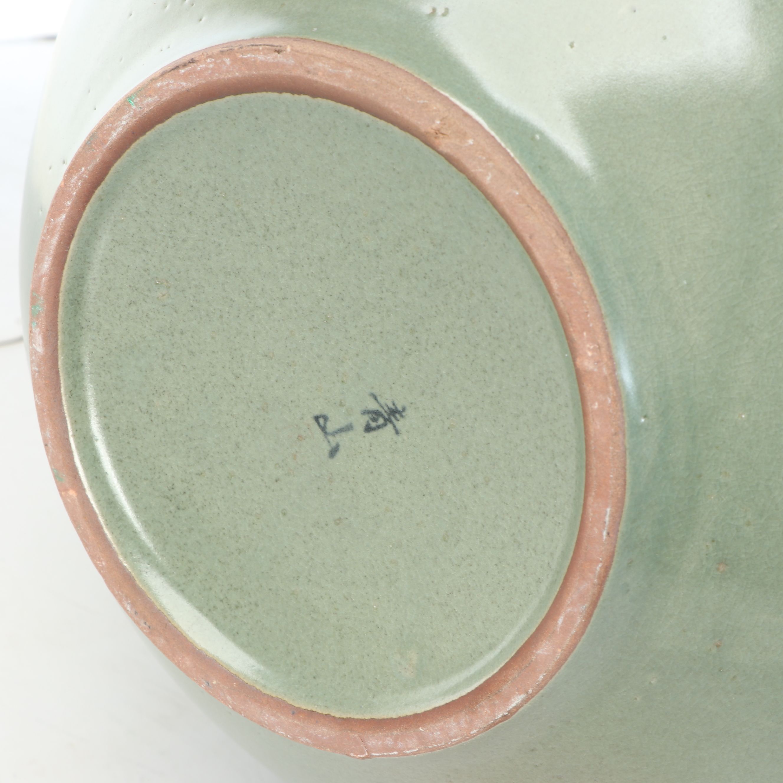 Korean Crackle Glaze Double-Handled Openwork Celadon Vase