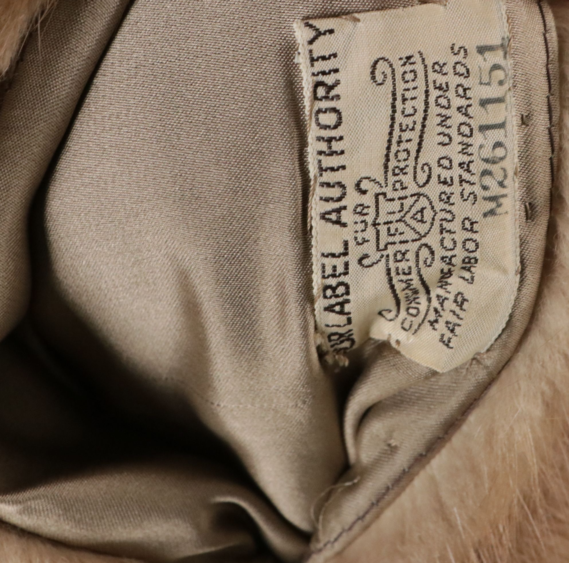 Pastel Mink Fur Stroller Coat from Capwell's California