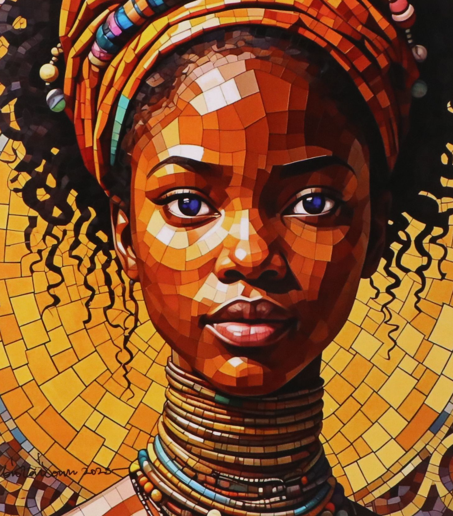 Abiola Idowu Digital Print "Orekelawa," 2023